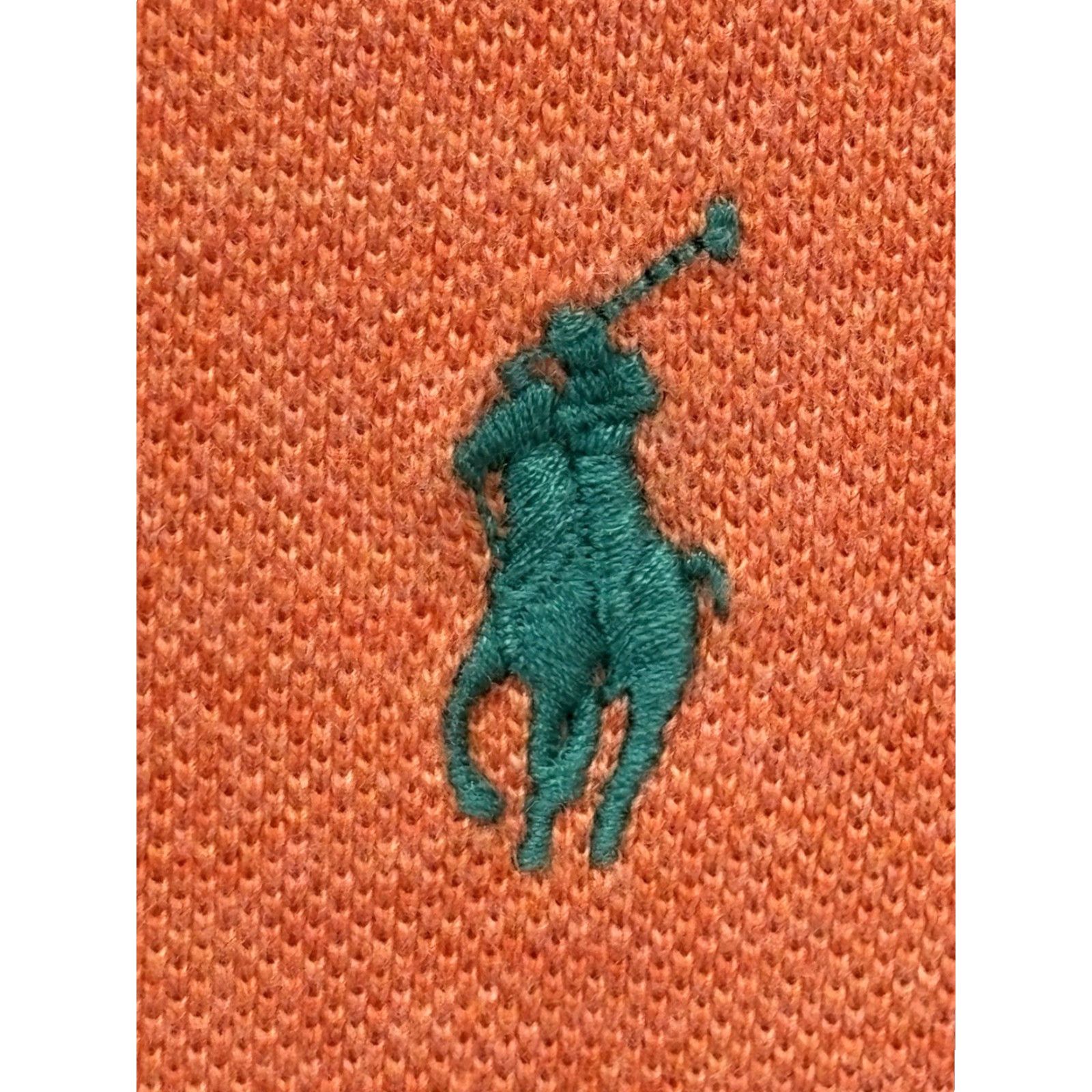 Polo Ralph Lauren Polo Ralph Lauren Polo Shirt Knit Big 3X Cotton Short Sleeve Collared Logo Orange Mens Size US XXL / EU 58 / 5 - 4 Thumbnail