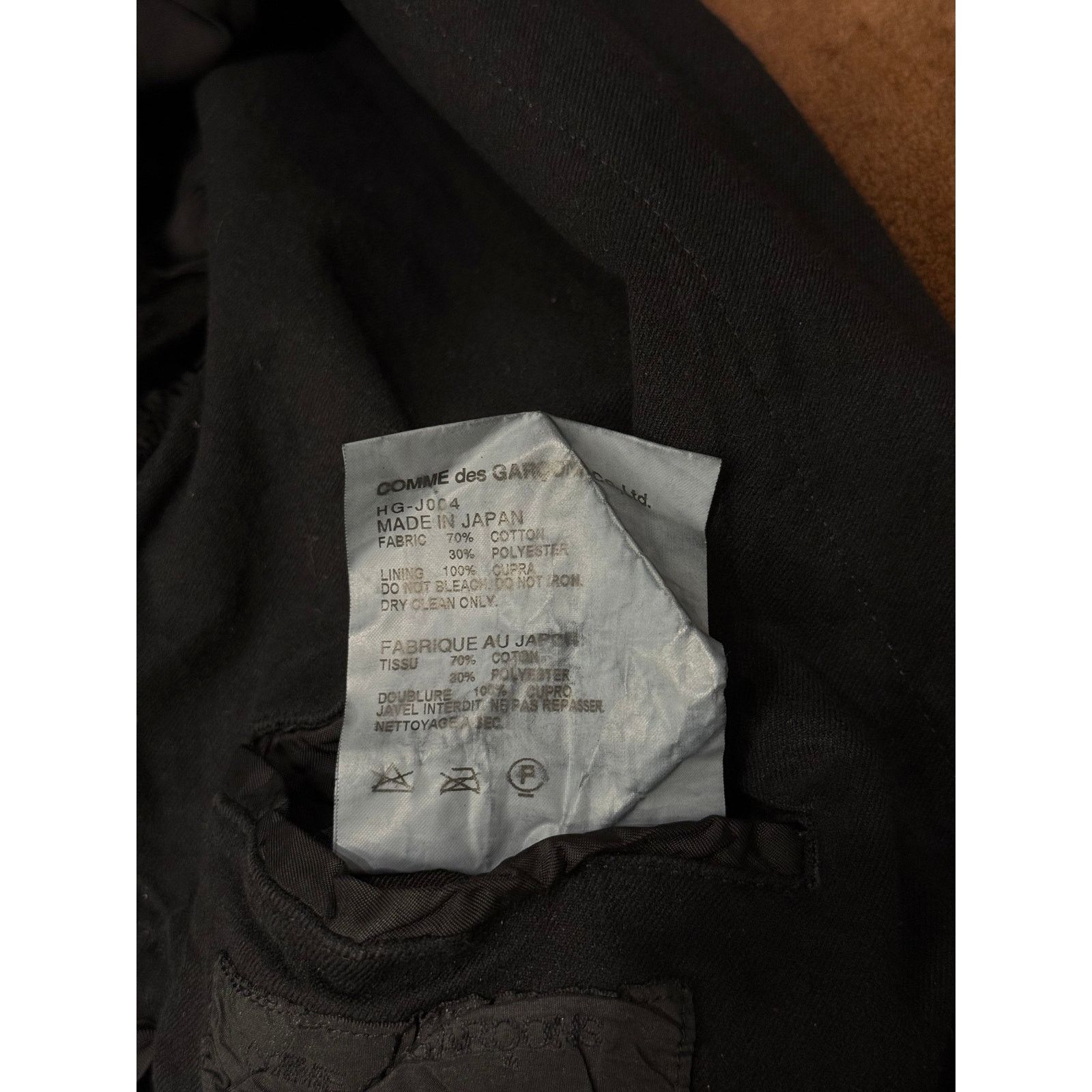 Comme des Garcons 2000s Comme des Garçons black washed blazer Size M / US 6-8 / IT 42-44 - 6 Thumbnail
