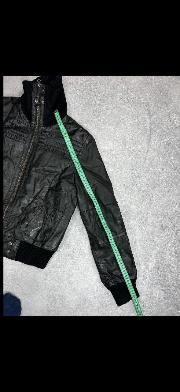 Vintage Avant Garde Rick Owens Style Washed Cropped Leather Jacket Size US L / EU 52-54 / 3 - 5 Thumbnail
