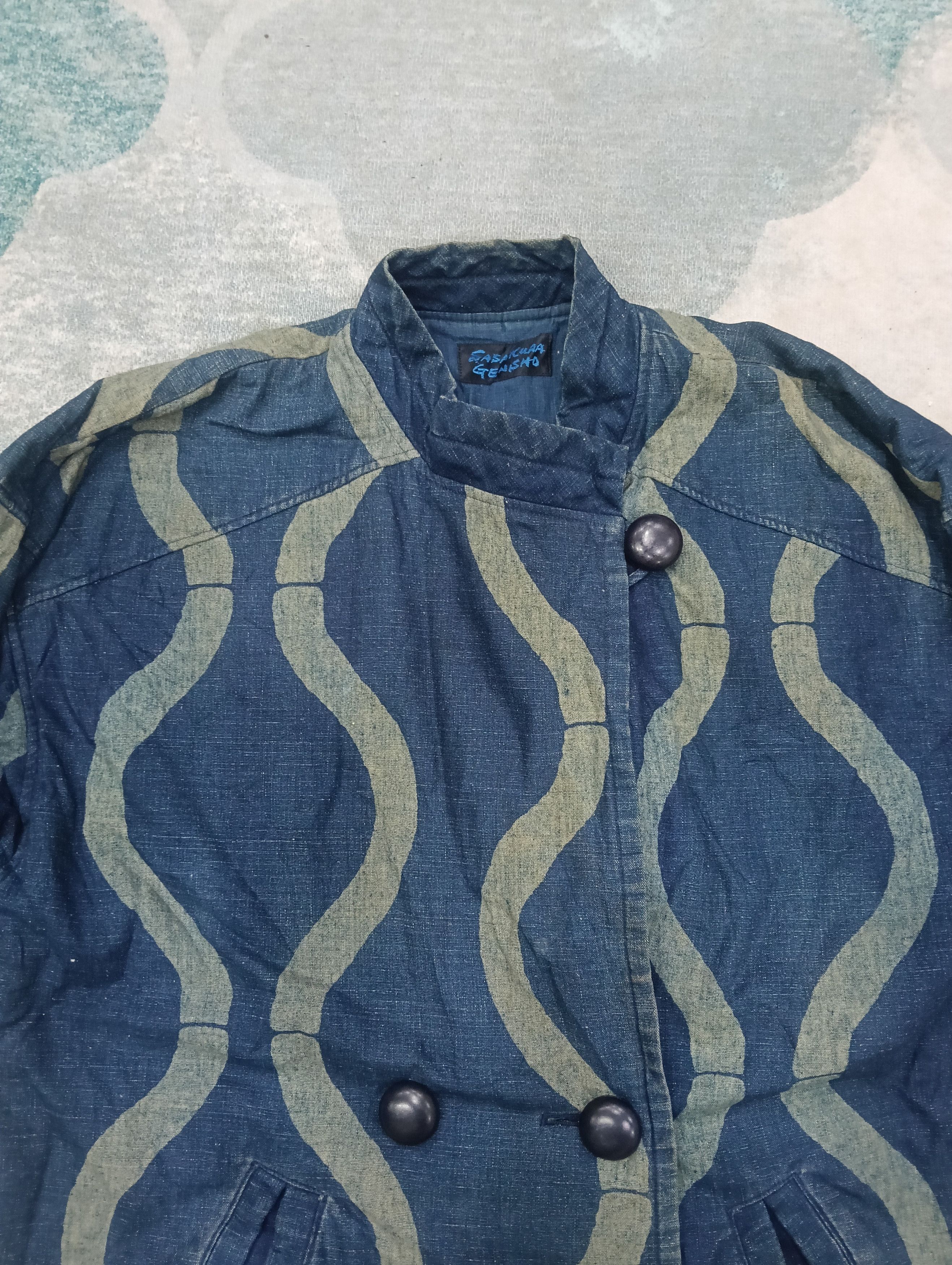 Indigo Blue Indigo SASAKURA GENSHO Japan Brand Size XL / US 12-14 / IT 48-50 - 3 Thumbnail