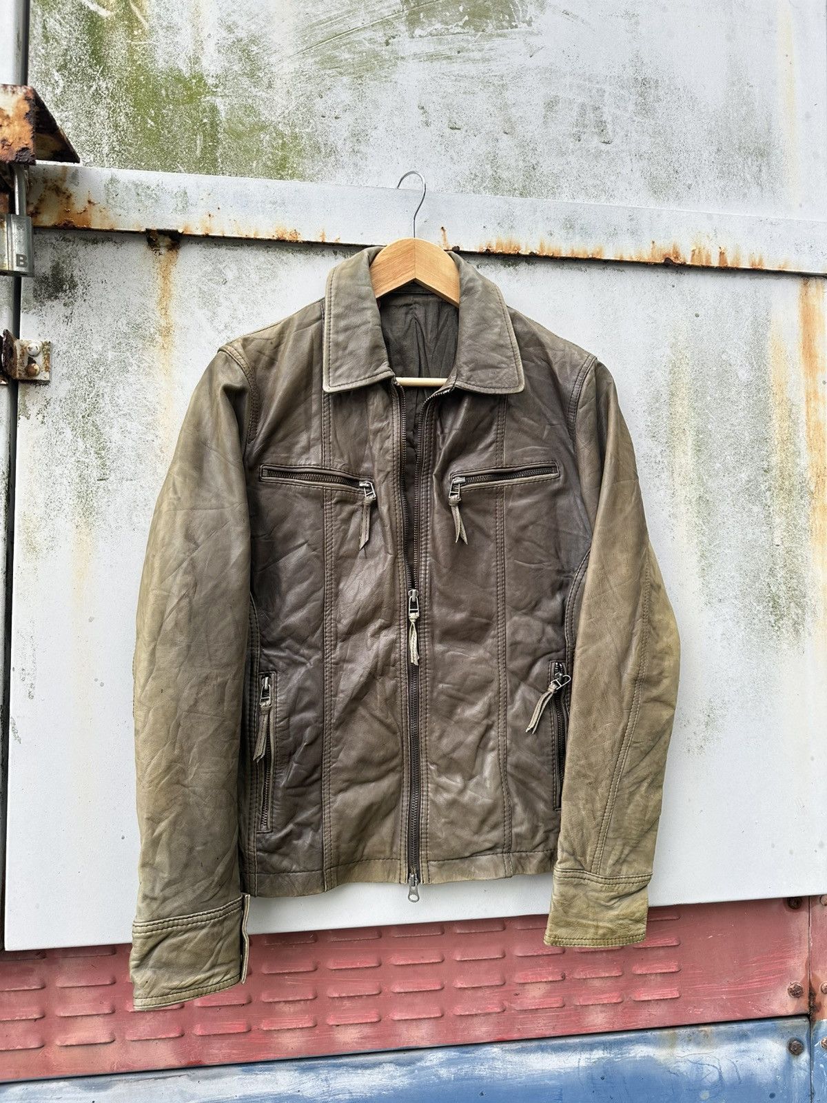 Vintage 👹Vintage Hemispheres Paris Leather Jacket Size US S / EU 44-46 / 1 - 3 Thumbnail