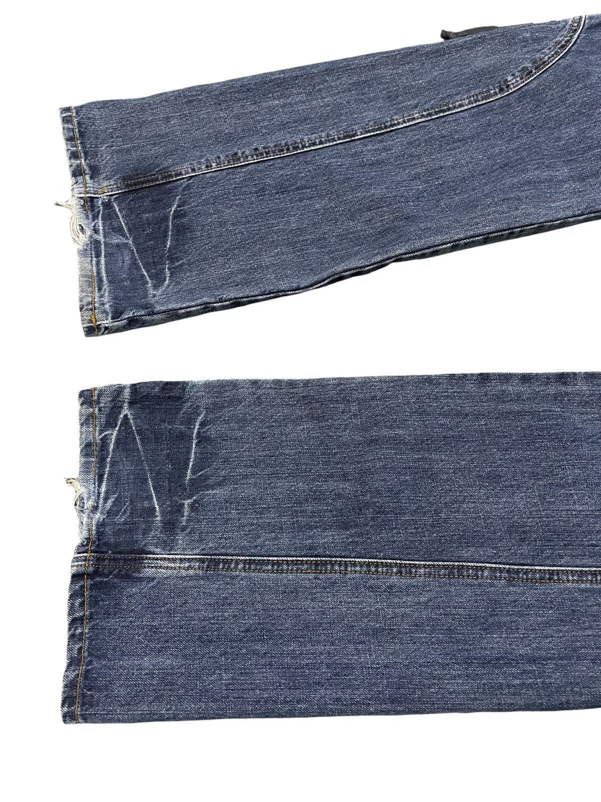 If Six Was Nine × In The Attic × Le Grande Bleu (L.G.B.) Paneled Asymmetrical Poems Flared Jeans Size US 34 / EU 50 - 17 Thumbnail