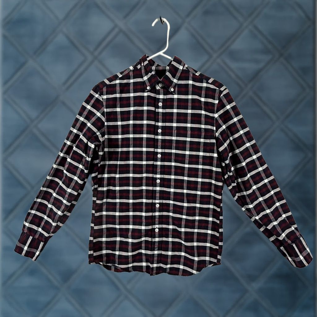 J.Crew J. Crew Flex Oxford Plaid Shirt S Navy Red Long Sleeve Button-Front Men Same Sx? (Note: No extra words) Size US S / EU 44-46 / 1 - 1 Thumbnail