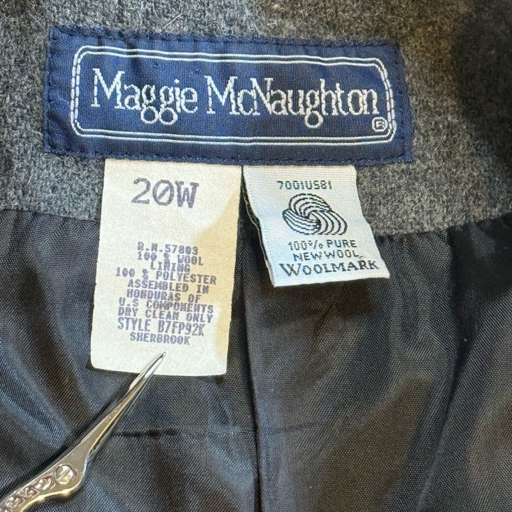 J Brand Maggie McNaughton Women’s 20W Wool Blazer Gray Size 3XL / US 20-22 - 4 Thumbnail