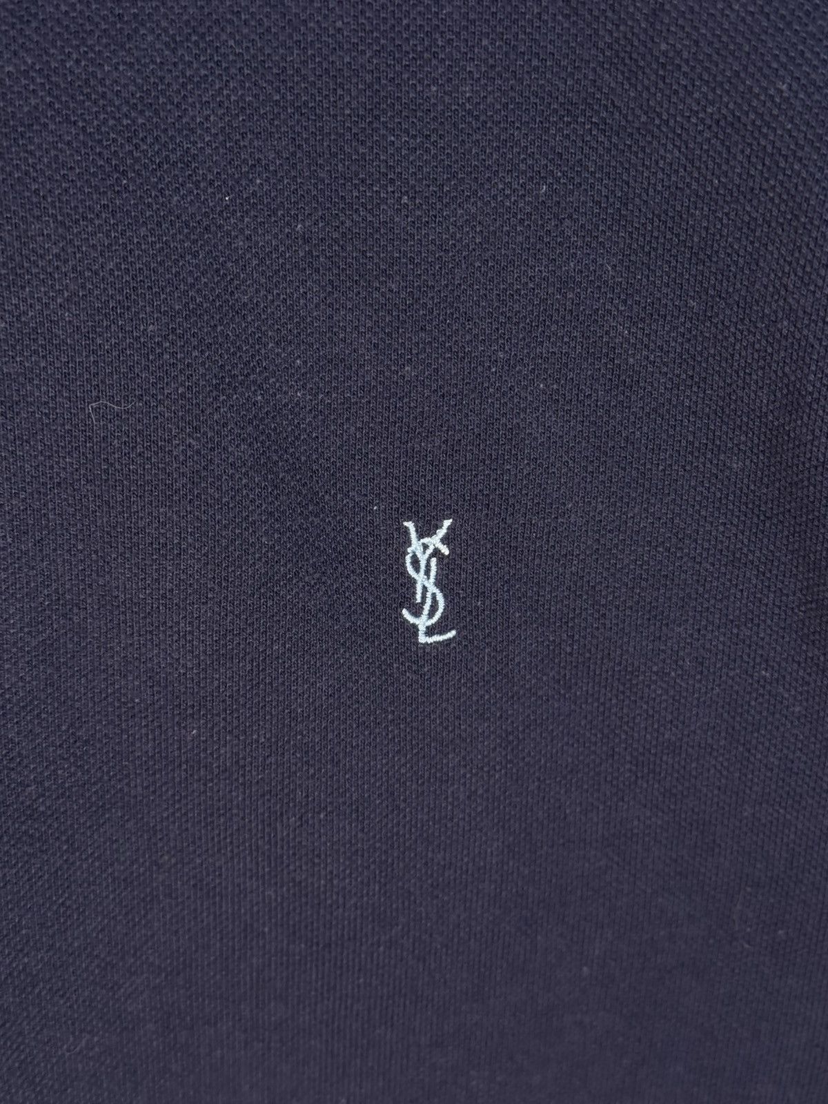 Yves Saint Laurent YSL Polo Shirt Navy YSL T-shirt YSL Shirt Size US XXL / EU 58 / 5 - 3 Thumbnail