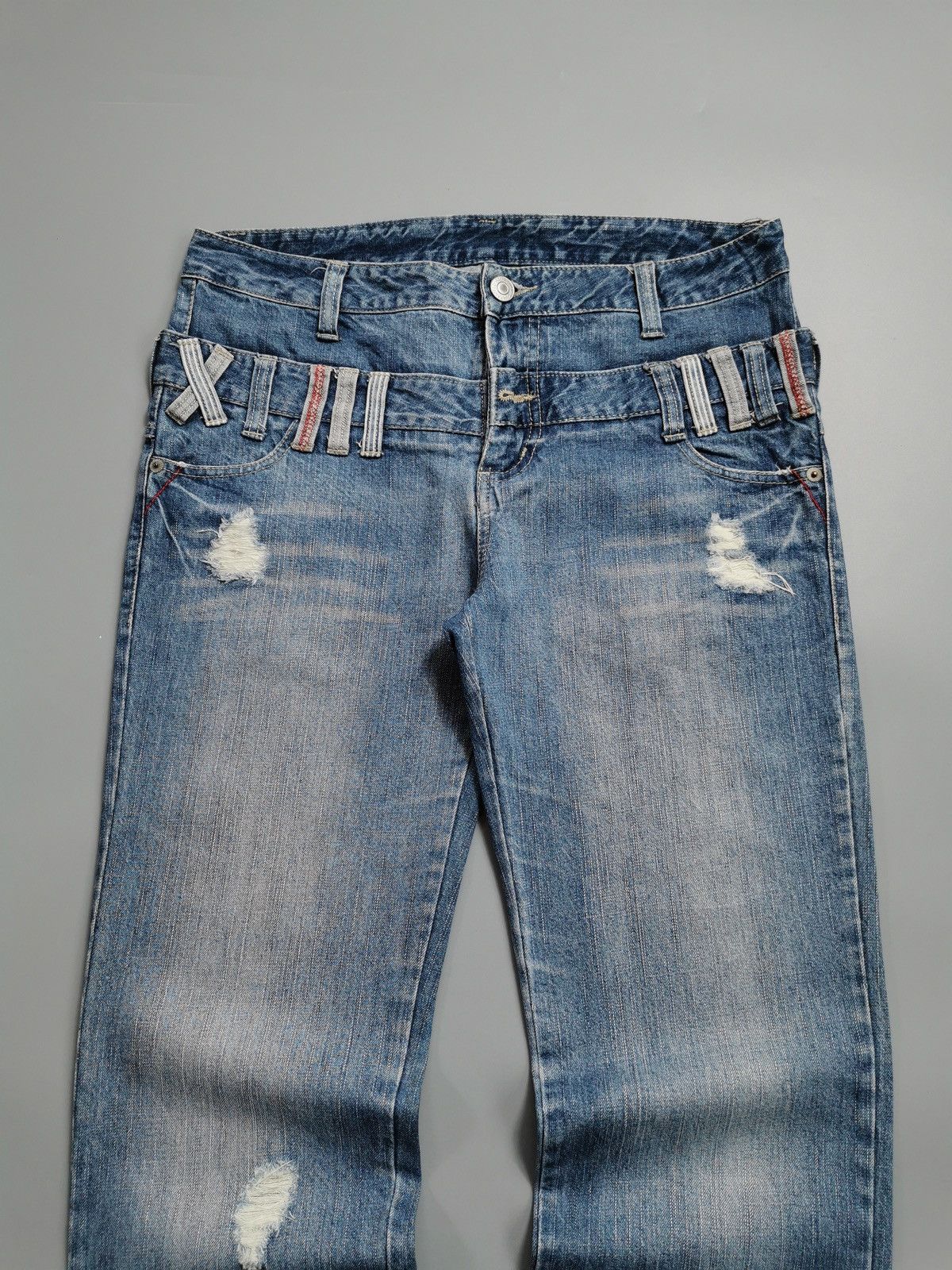 Other Double Waist Distressed Jeans Size US 34 / EU 50 - 3 Thumbnail