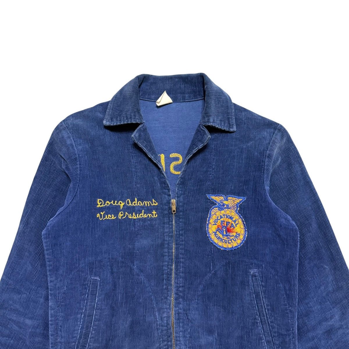 Vintage Vtg 60s FFA Louisiana Haughton Talon Zipper Corduroy Jacket Size US XS / EU 42 / 0 - 10 Thumbnail