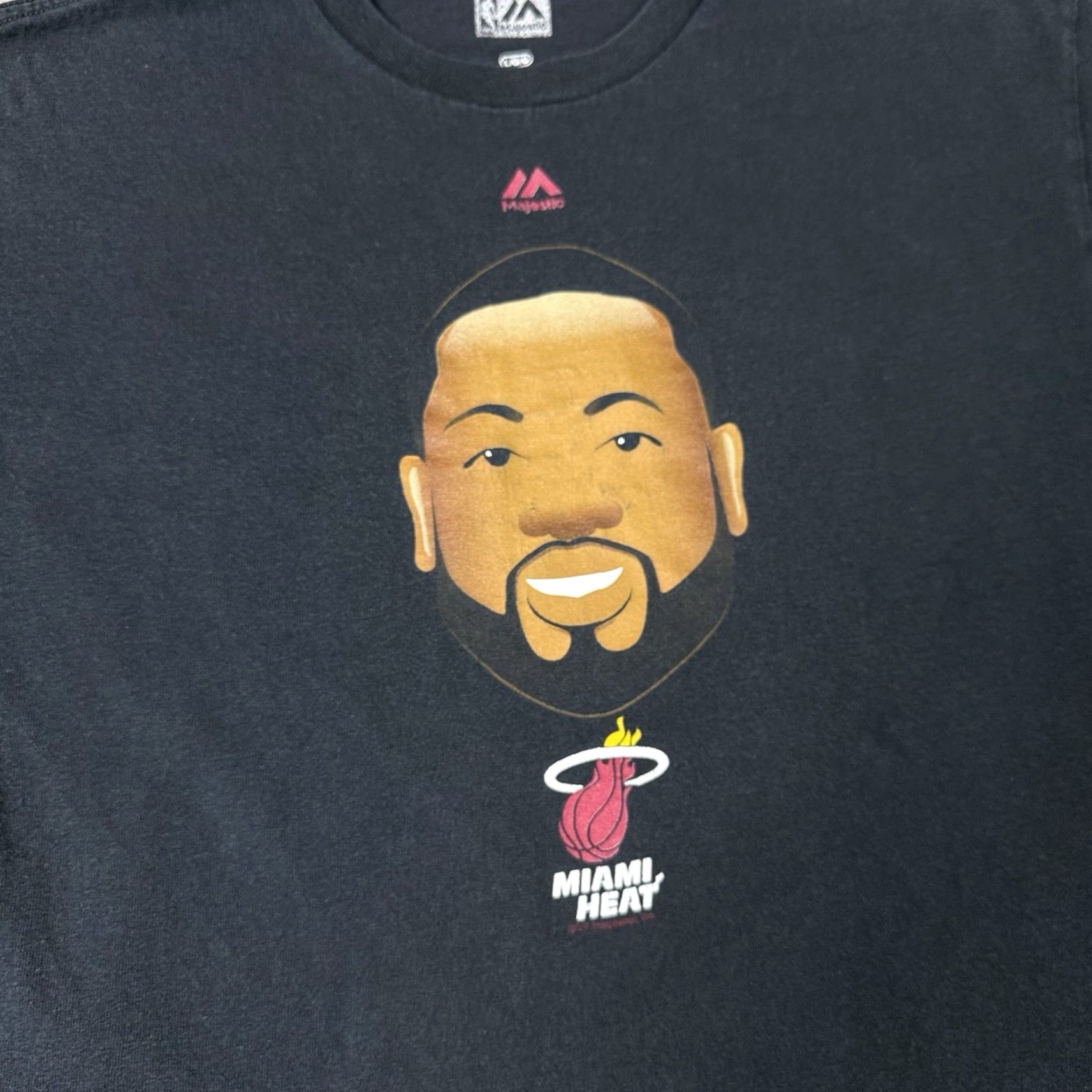 Champion VINTAGE Majestic Miami Heat T Shirt Adult Large Black Dwyane Wade Graphic Rare Champion Size US L / EU 52-54 / 3 - 3 Thumbnail