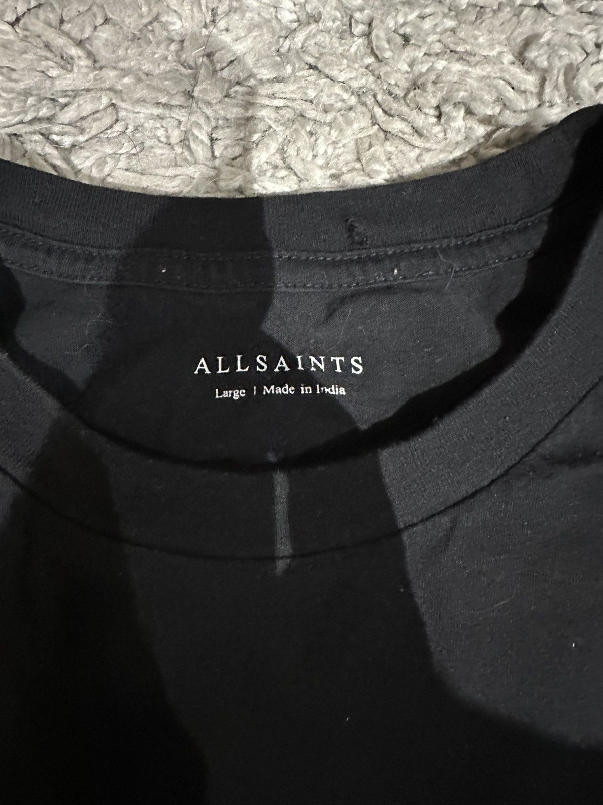 Allsaints × Vintage Allsaints Black Skeleton Shark Surfing Graphic Cotton Size US L / EU 52-54 / 3 - 6 Thumbnail