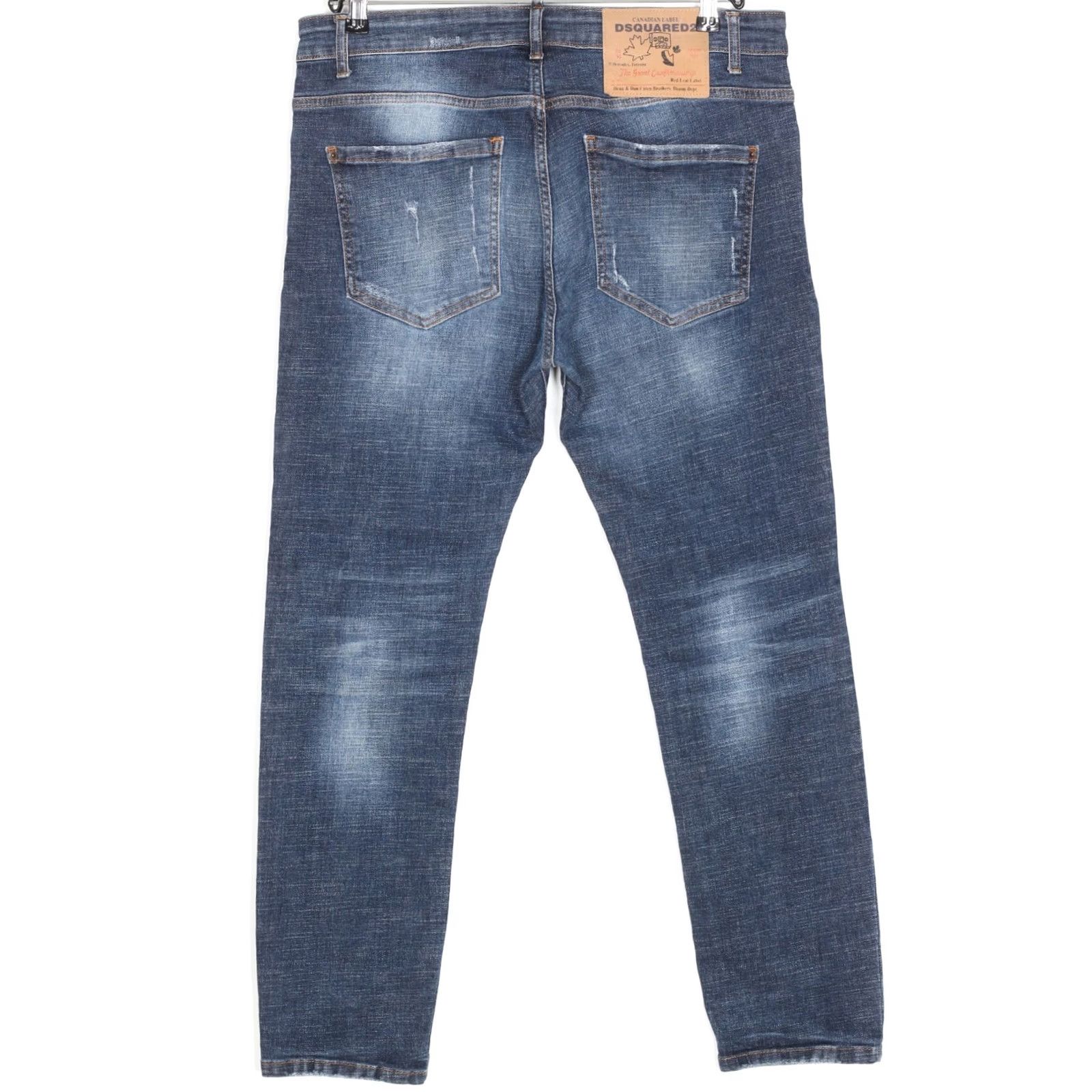 Dsquared2 DSQUARED2 Jeans Men Slim Fit Stretch 34x31 DZ7597 Blue Denim 5-Pocket Designer Vintage No Size US 36 / EU 52 - 3 Thumbnail