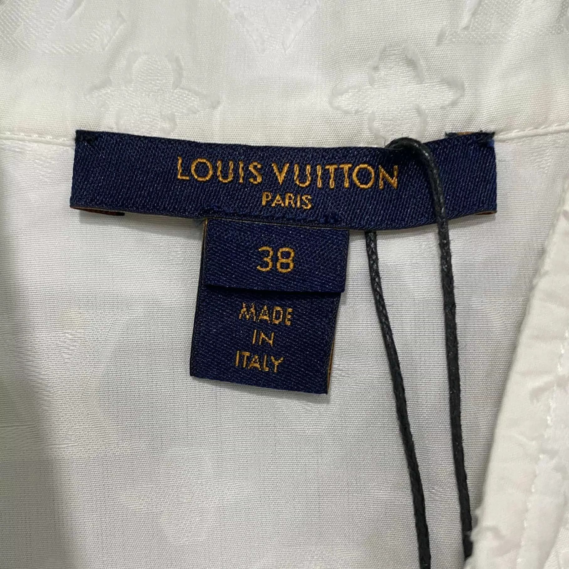 Louis Vuitton LV metallic tri-flower embossed sleeveless shirt 38 Size S / US 4 / IT 40 - 4 Thumbnail
