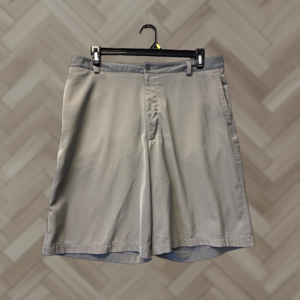 Nike Men’s Nike Golf Dri-Fit Shorts 36 Gray Logo Flat Front Waist Mens Size US 36 / EU 52 - 1 Thumbnail