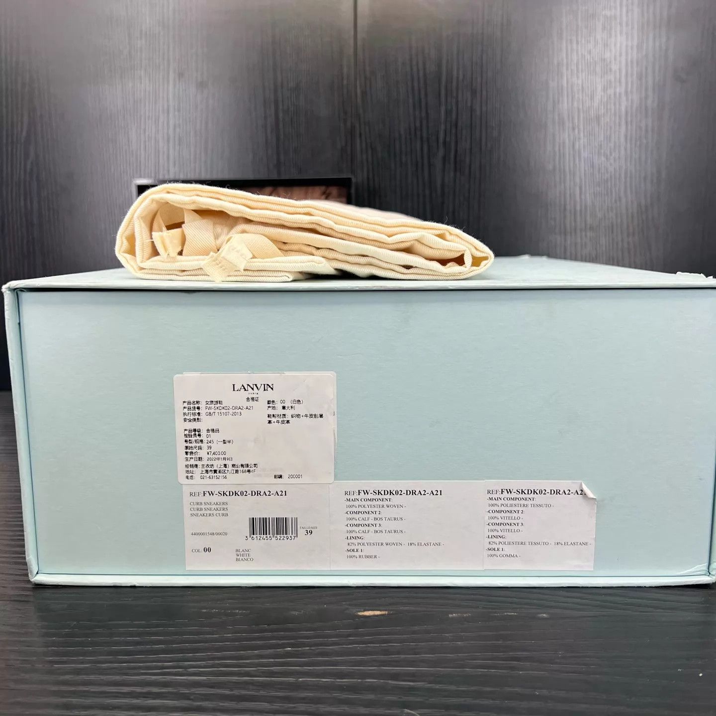 Lanvin LANVIN Bread Loafers White/Gray EU39 Near New Size US 6 / EU 39 - 9 Thumbnail