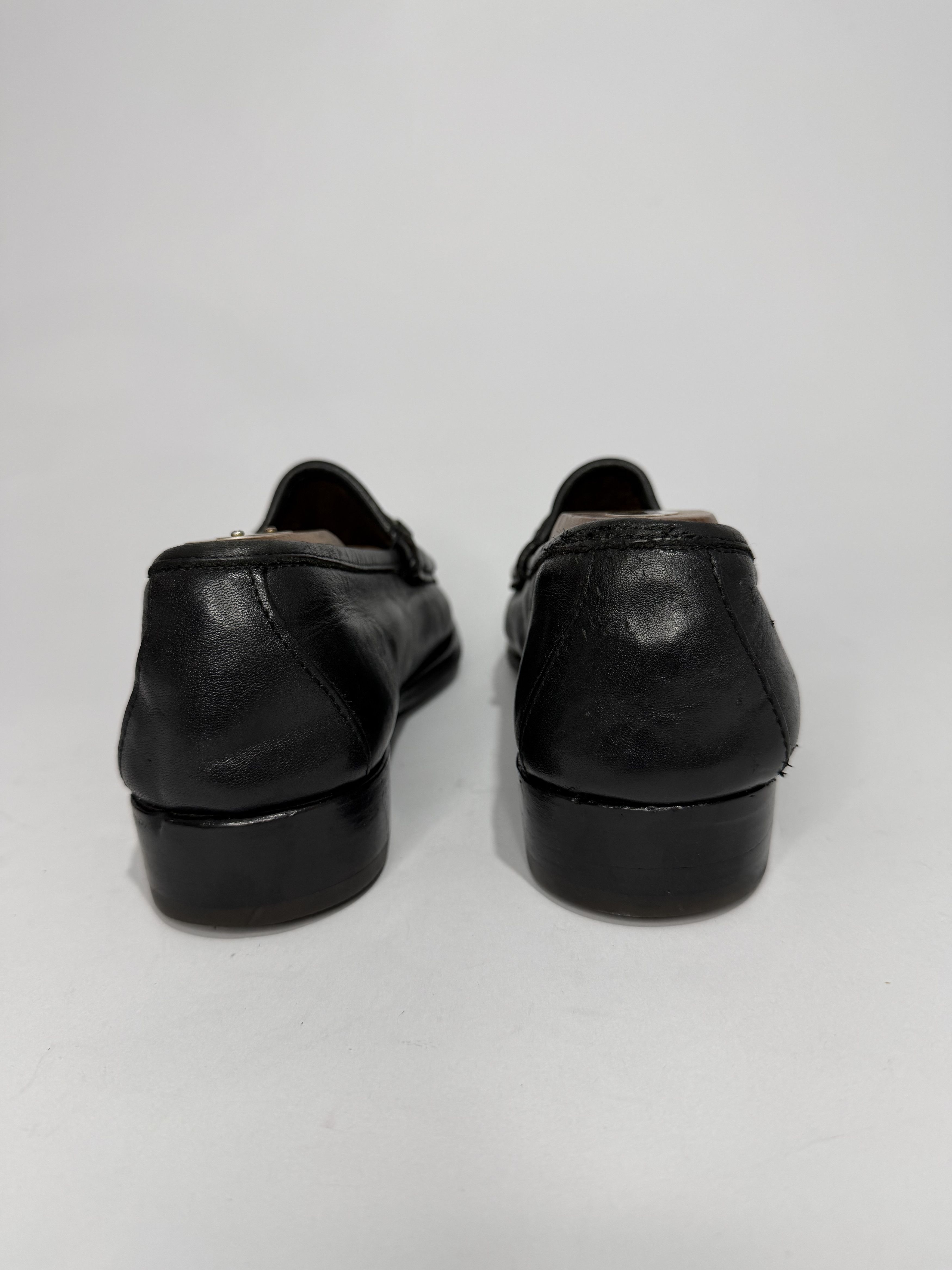 Gucci Gucci Black Leather Horsebit Loafers Size US 8 / EU 41 - 5 Thumbnail
