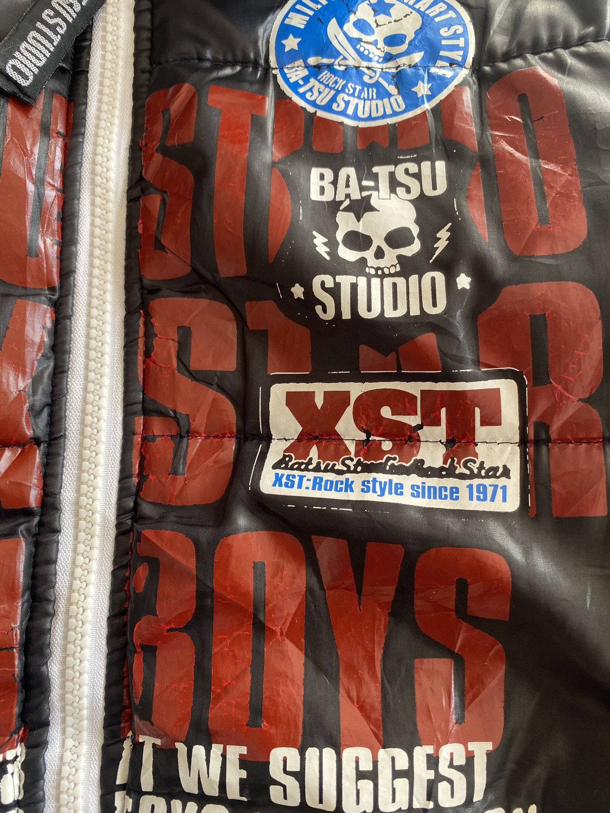 If Six Was Nine × Japanese Brand × Le Grande Bleu (L.G.B.) Batsu Studio Patches Skulls Rockstar Military Hooded Jacket Size US L / EU 52-54 / 3 - 8 Thumbnail