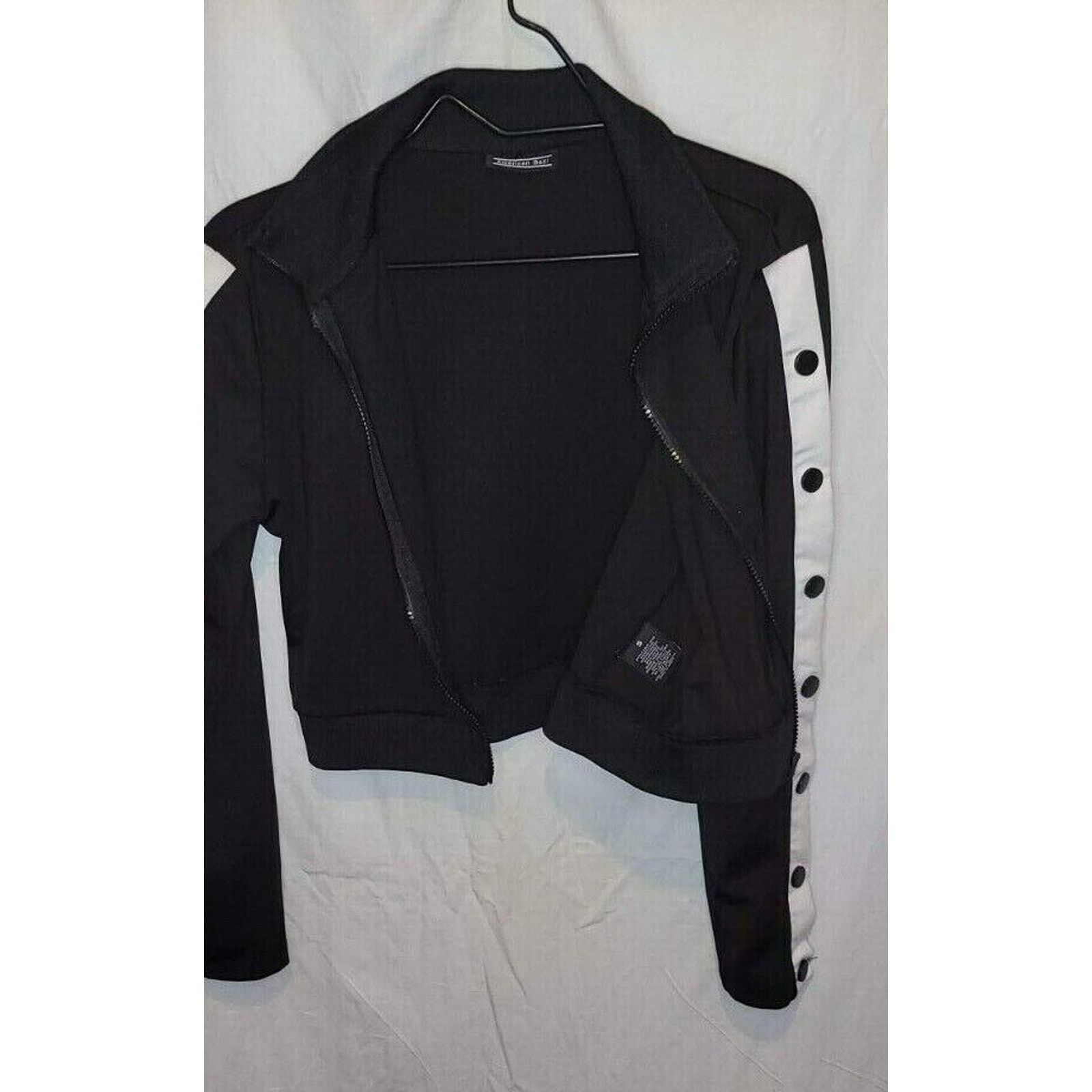 Other American Brazi Black Varsity Sport Zip Crop Jacket Size S Size S / US 4 / IT 40 - 4 Thumbnail