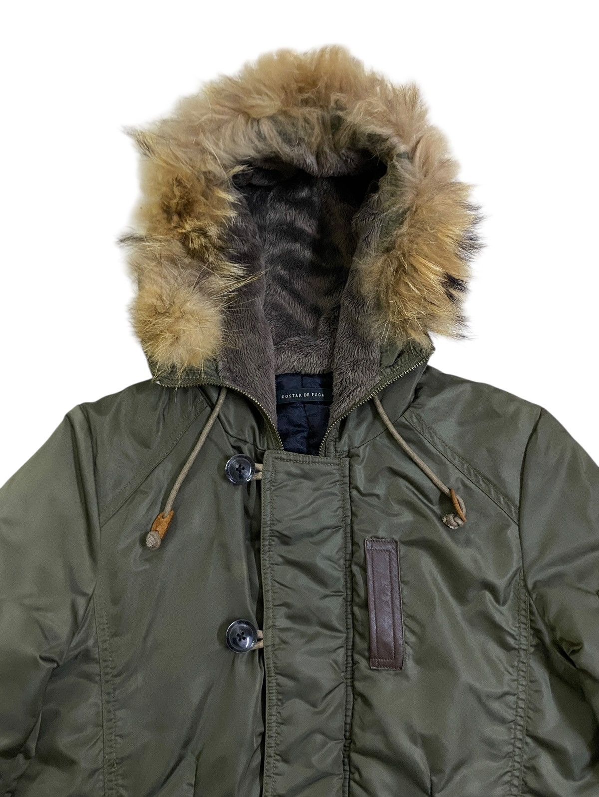 GOSTAR DE FUGA Very Rare Vintage Brand Gostar De Fuga Fur MA-1 Jacket 2000s Size US M / EU 48-50 / 2 - 6 Thumbnail