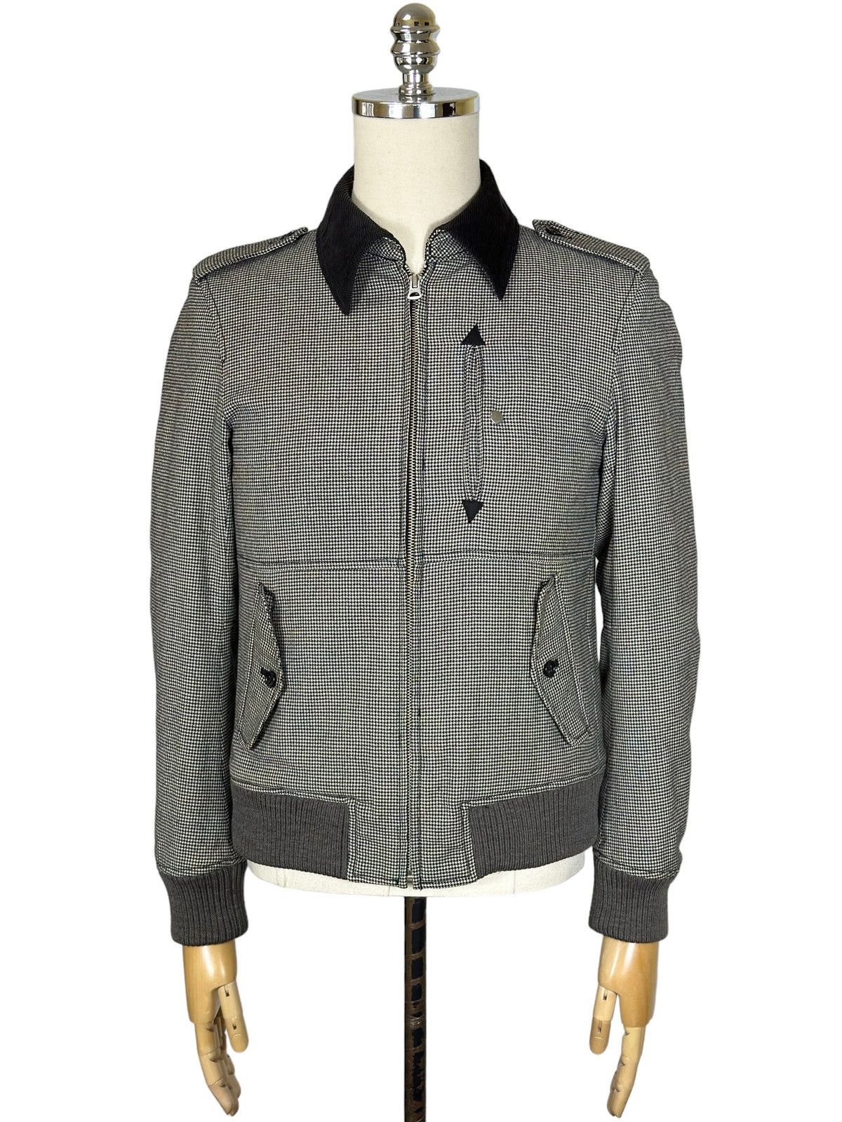 image of Avant Garde Hiromichi By Hiromichi Nakano Grey Wool Cotton Men's Jacket (Size Small)