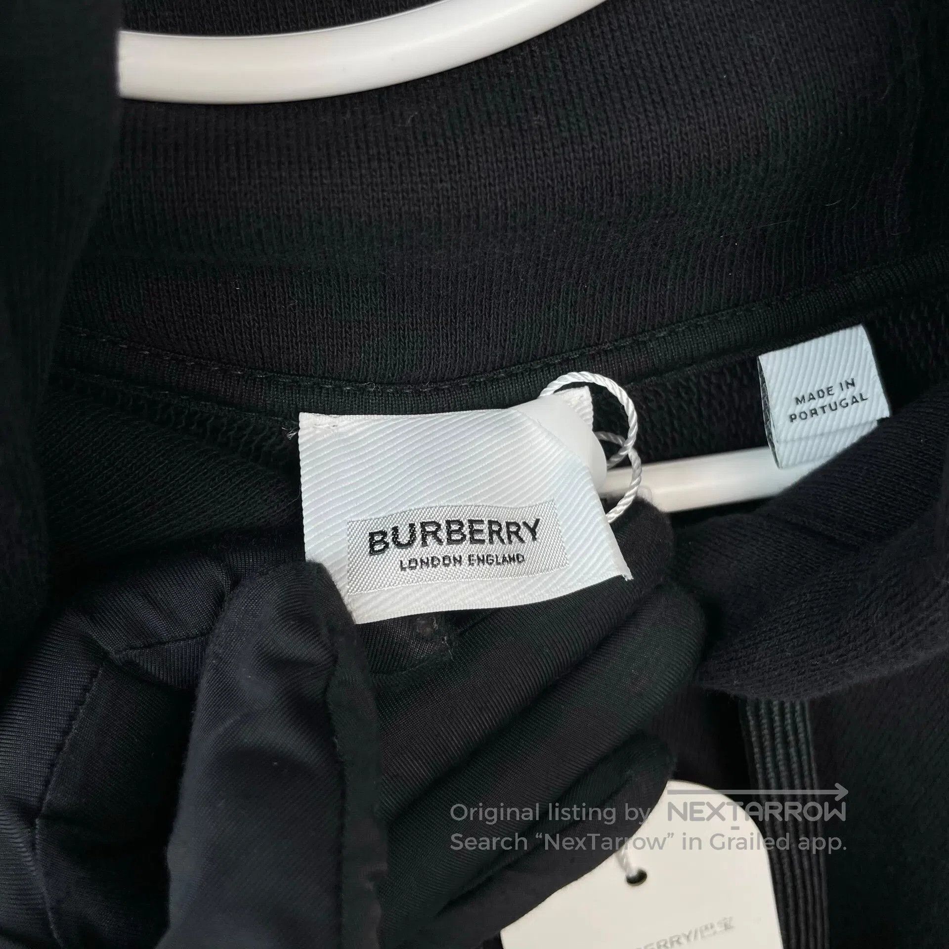 Burberry Burberry Black Irregular Drawstring Hoodie| Size US L / EU 52-54 / 3 - 5 Thumbnail