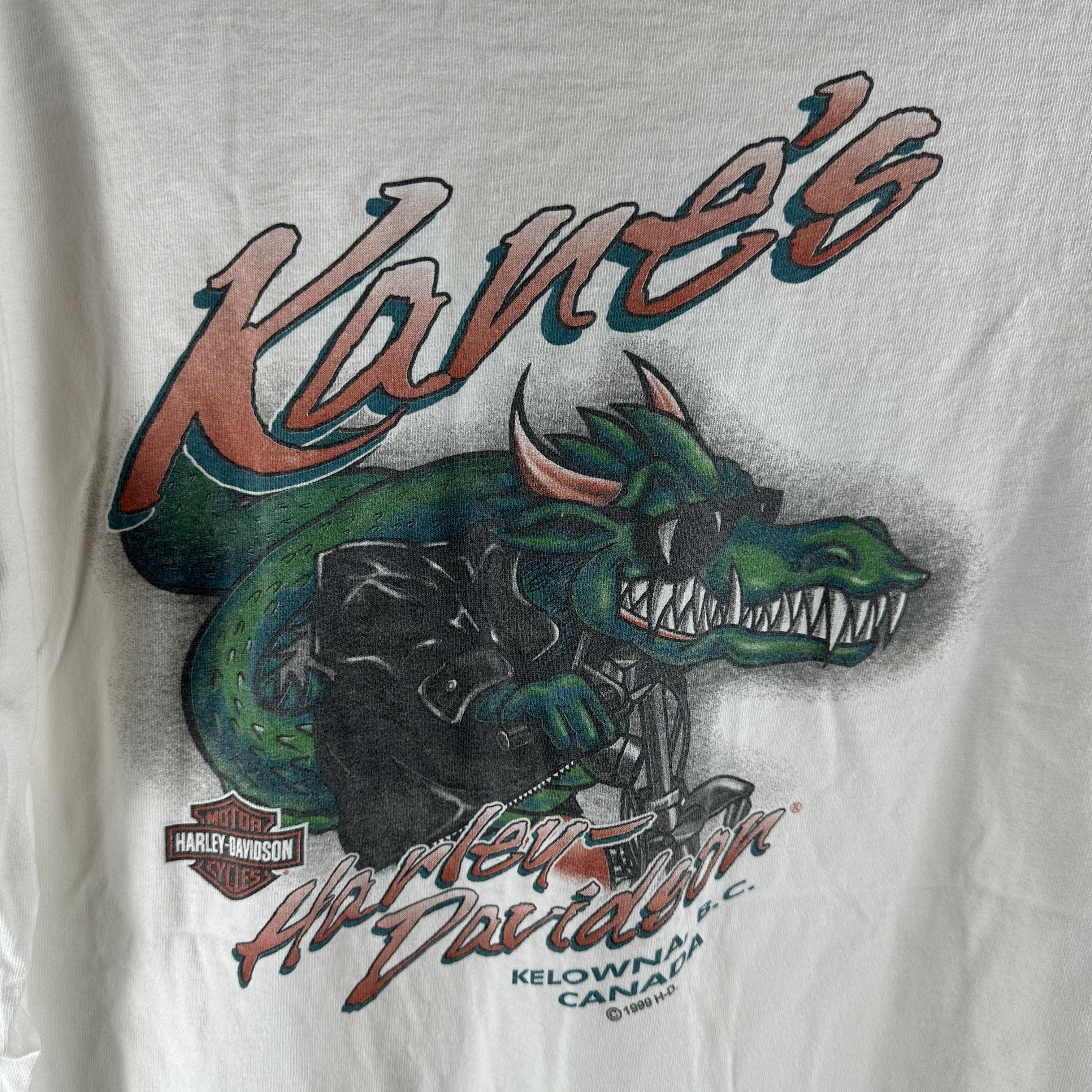 Vintage Vintage 1999 Harley Davidson Motorcycle Canada Promo T-shirt Size US L / EU 52-54 / 3 - 5 Thumbnail