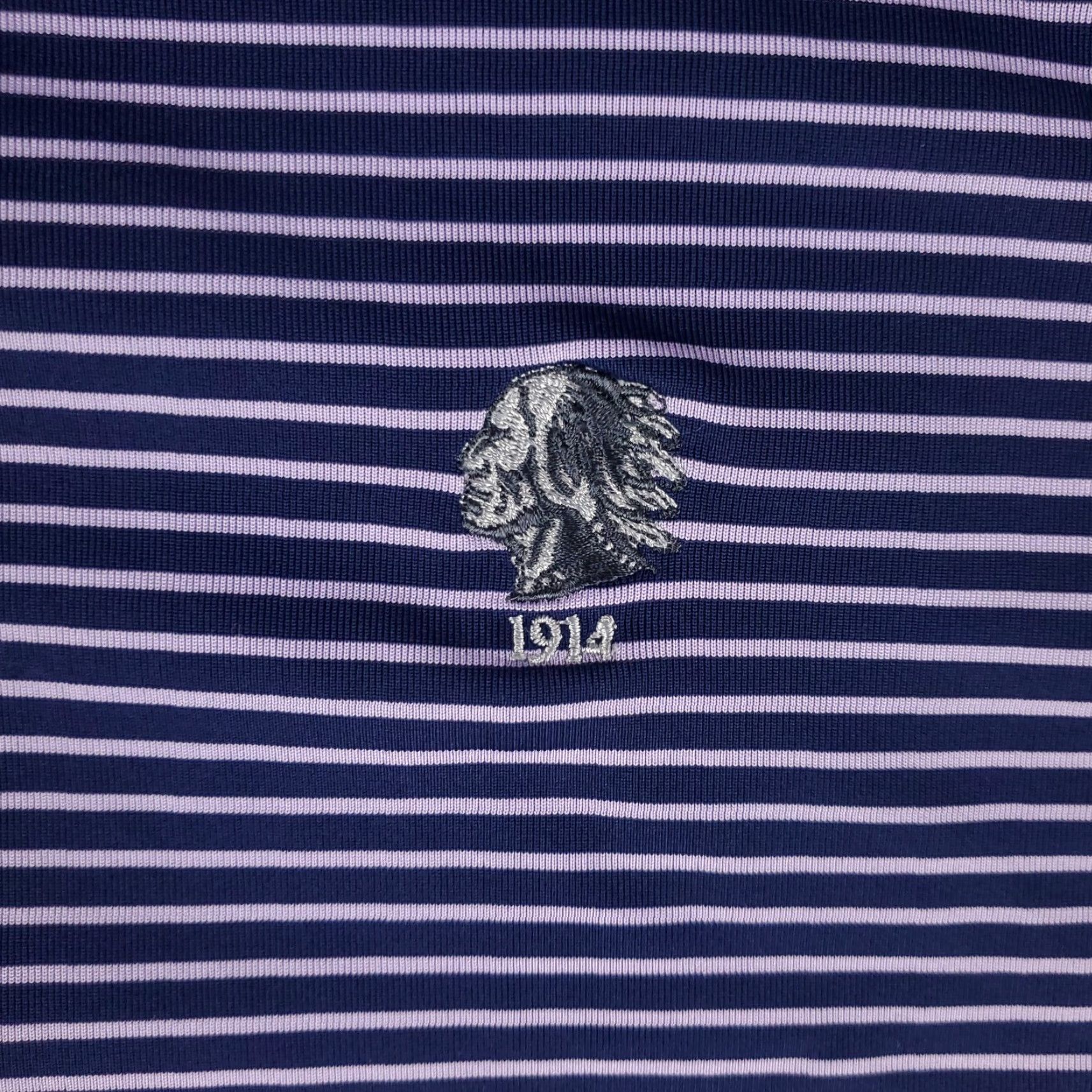 Vintage Donald Ross Polo Shirt Mens XL Purple Striped Golf Short Sleeve Size US XL / EU 56 / 4 - 3 Thumbnail