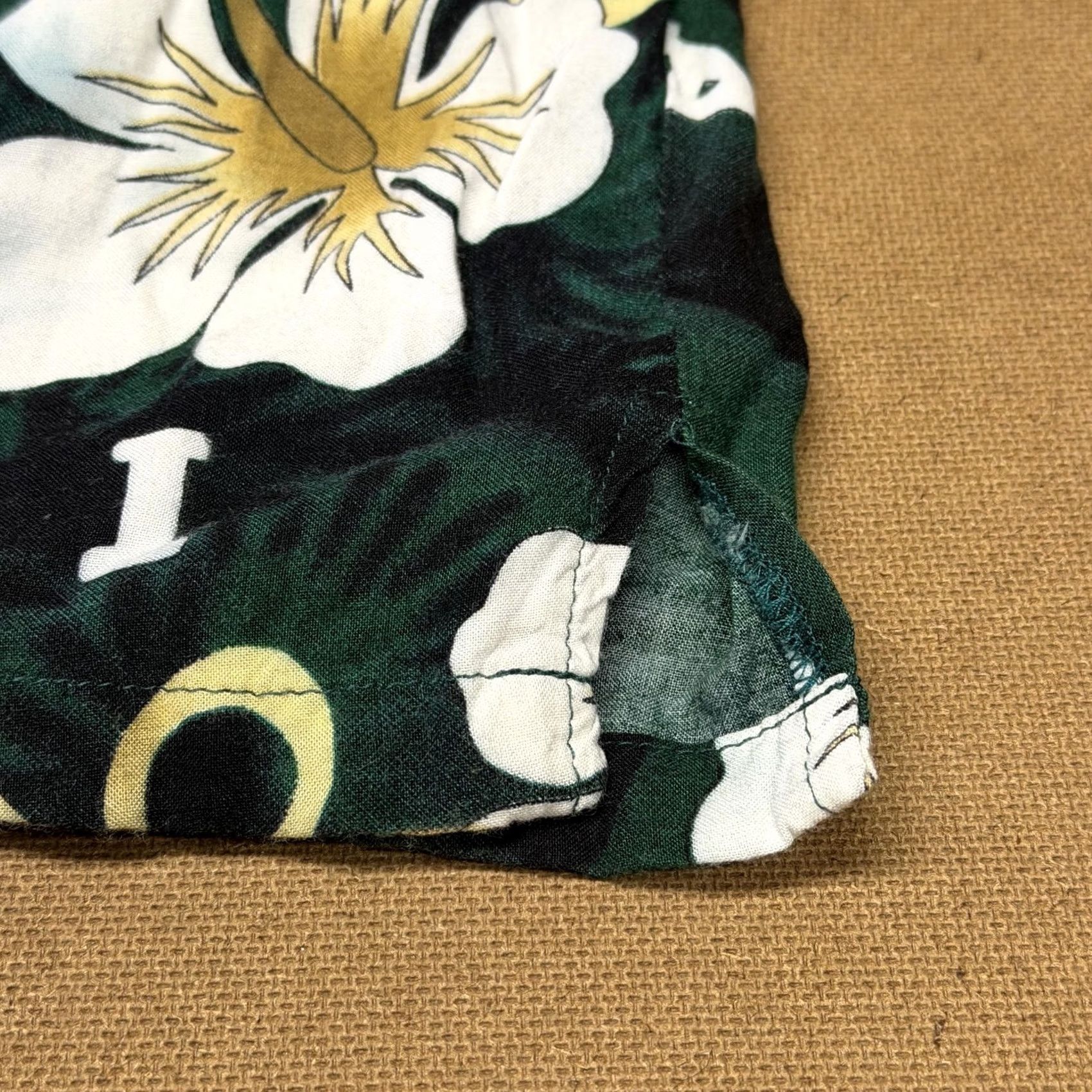 Vintage Kai-Veikau Shirt Mens XL Short Sleeve Green Floral Button-Up Hawaiian Bula Fiji Tropical Vacation Sailor? Size US XL / EU 56 / 4 - 6 Thumbnail