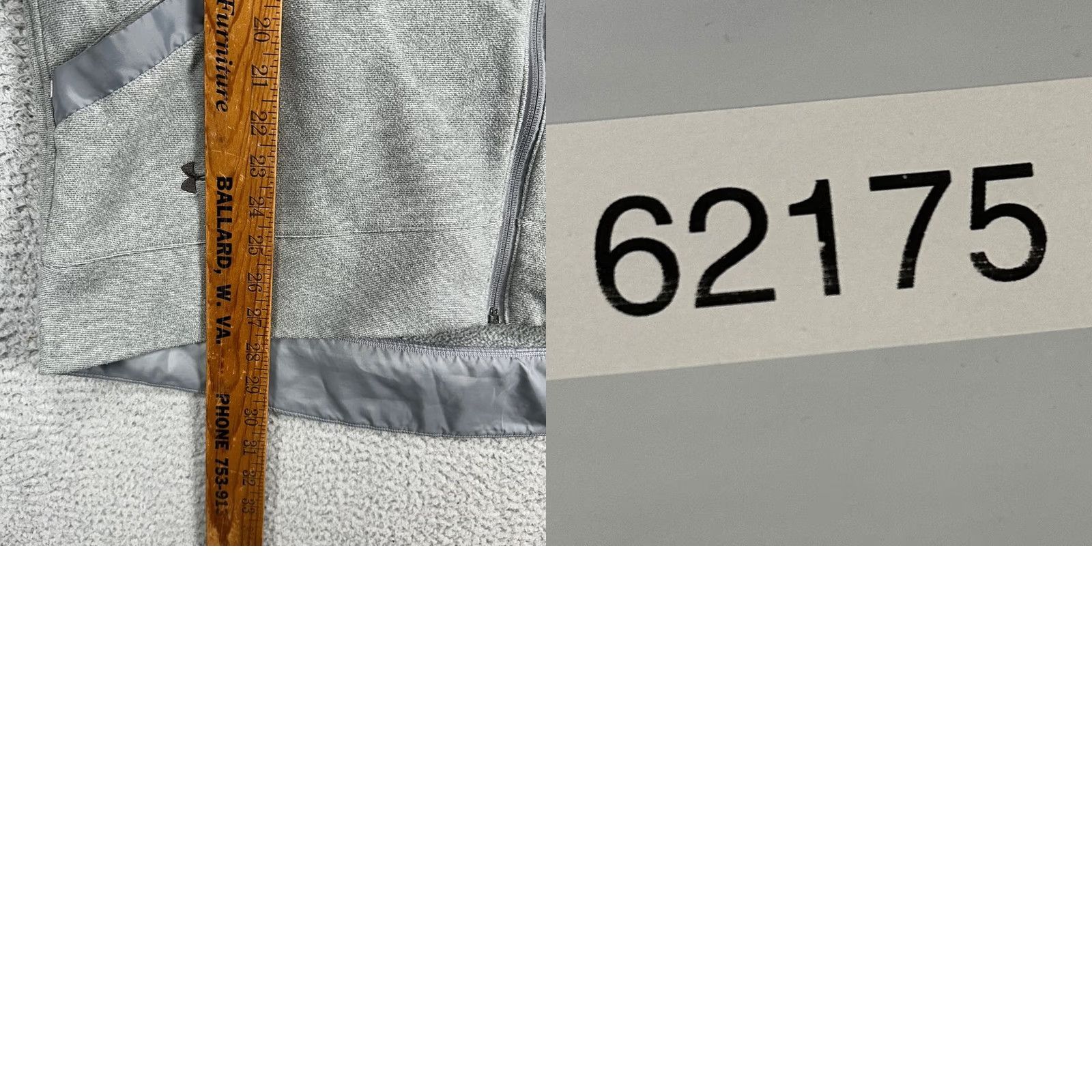 Under Armour Under Armour Jacket Adult 2XL Grey Full Zip Mens Long Sleeve Pockets Running Walking Outdoor Casual Size US XXL / EU 58 / 5 - 8 Thumbnail