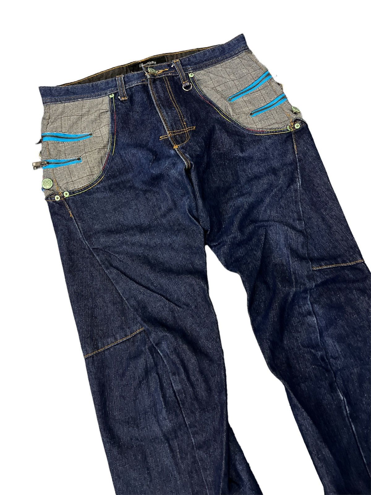 Japanese Brand × Vintage BREATHMINT INDIGO BLUE TWIST DENIM PANT Size US 32 / EU 48 - 8 Thumbnail