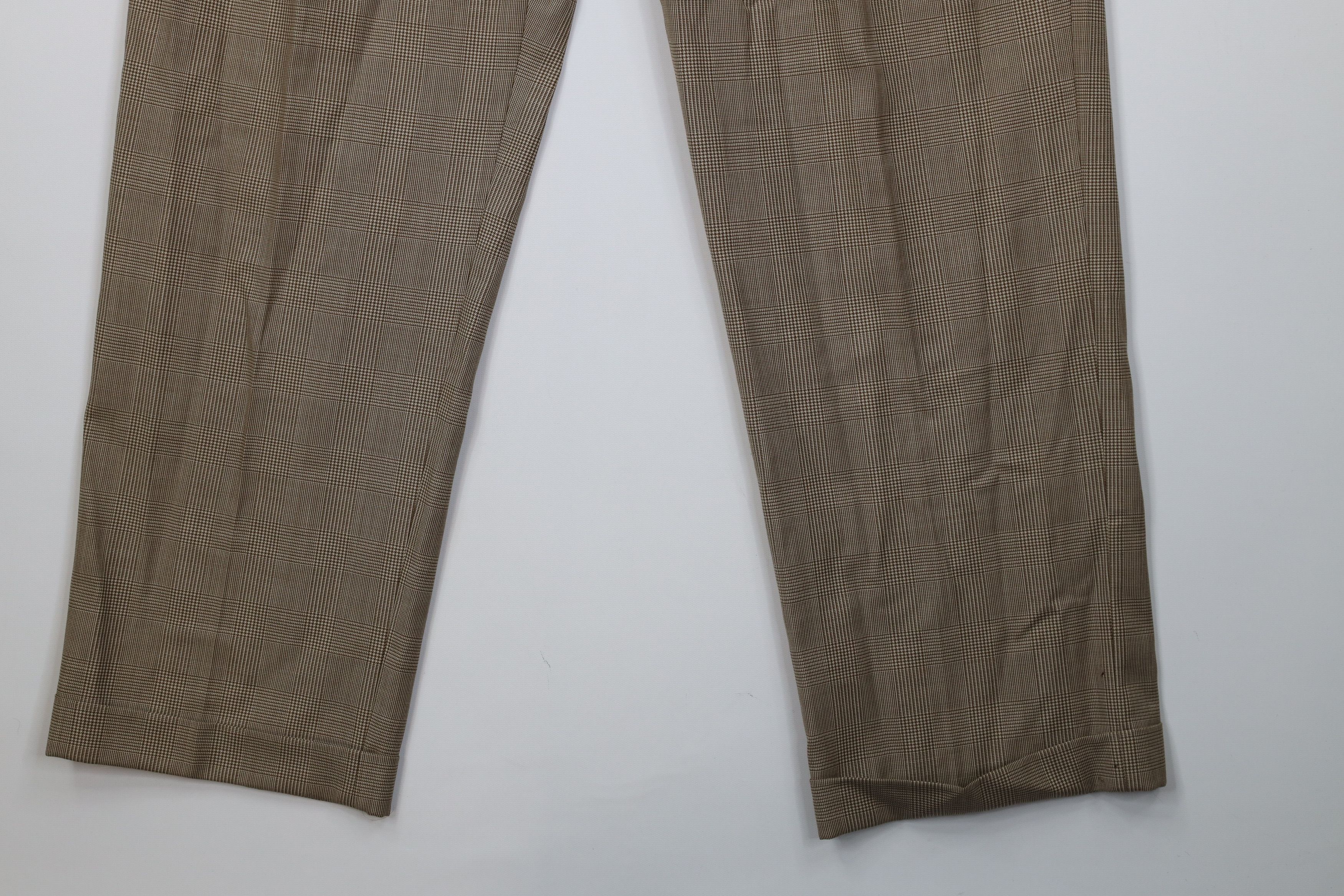 Ralph Lauren Vintage 90s Ralph Lauren Houndstooth Wide Leg Chino Pants Size US 36 / EU 52 - 5 Thumbnail
