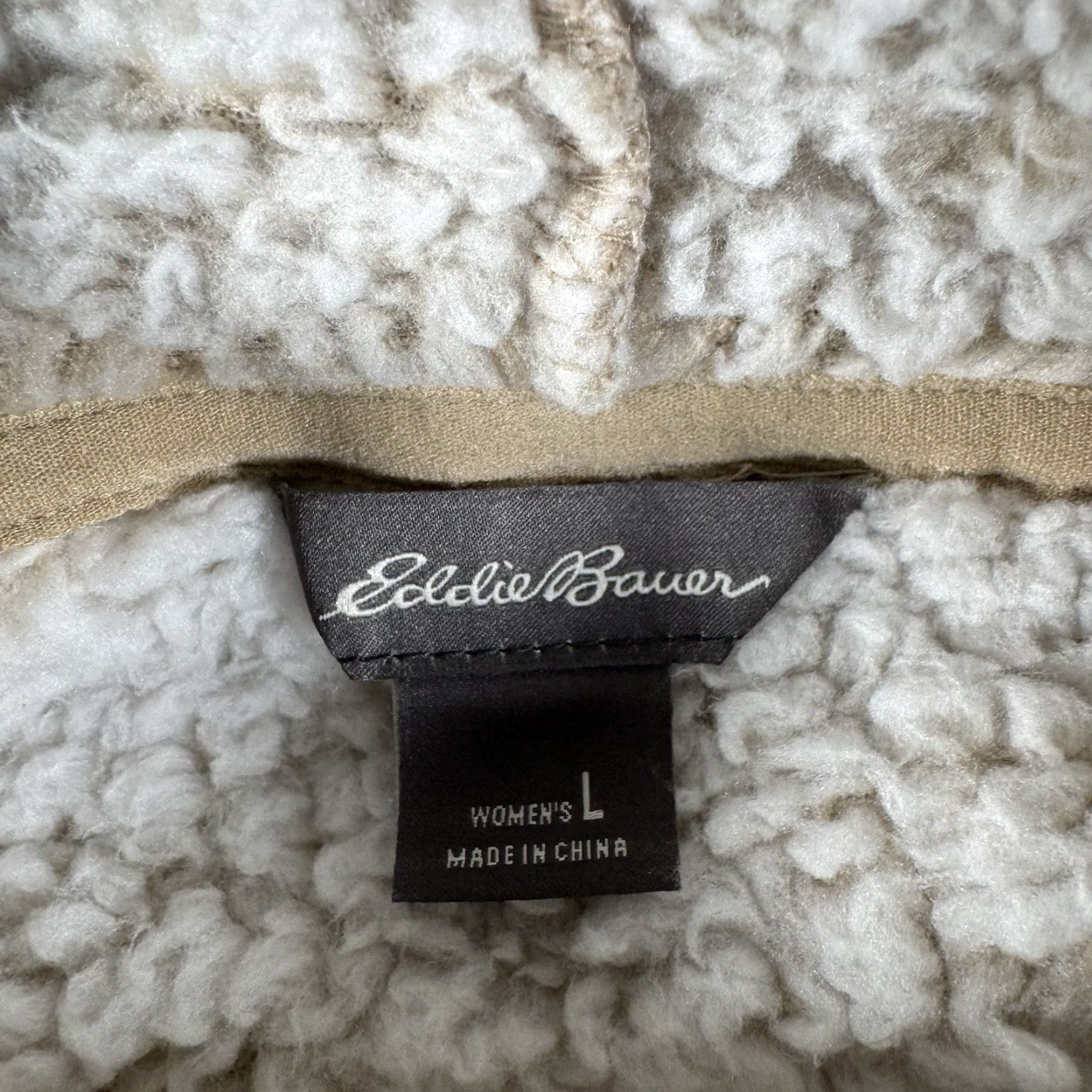 Eddie Bauer VINTAGE Eddie Bauer Sherpa Fleece Sweater Womens Large CabinCore Cozy Warm Pullover Size L / US 10 / IT 46 - 6 Thumbnail