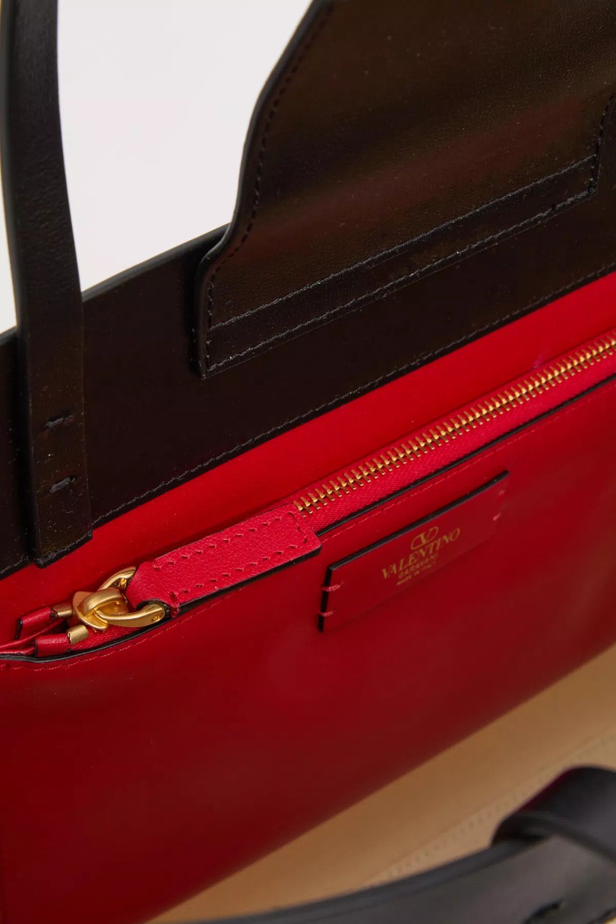 Valentino oc11z0725 Size:OS/Canvas And Calfskin Shopping Bag in White Size ONE SIZE - 5 Thumbnail