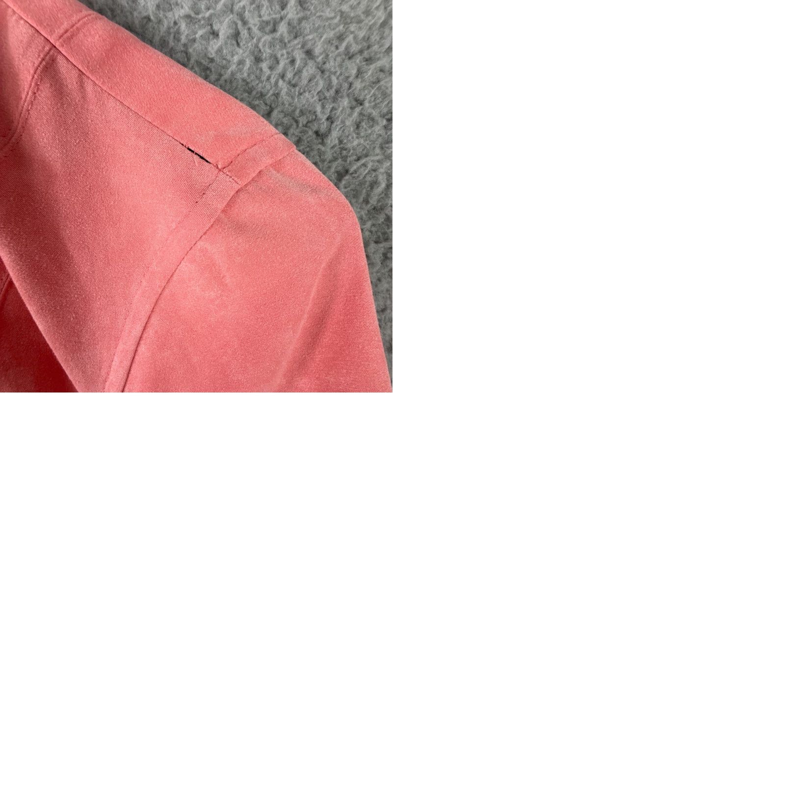 Talbots VINTAGE Talbots Shirt Womens SP Coral Faux Suede Button Up Long Sleeve Soft Top Size S / US 4 / IT 40 - 9 Thumbnail