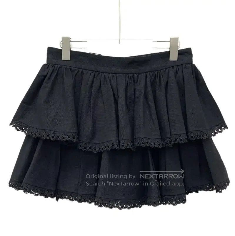 Alexander McQueen Alexander McQueen Black Cotton Ruffled Skirt . Size 26" / US 2 / IT 38 - 2 Thumbnail