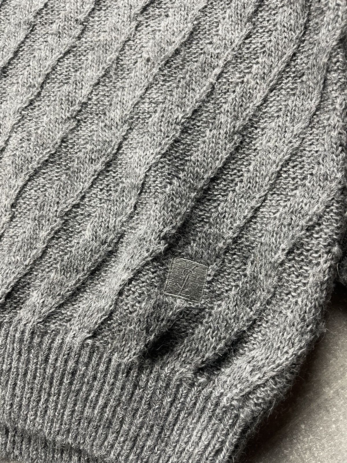 Yves Saint Laurent Yves Saint Laurent Pour Homme Cable Knit Turtleneck Sweater Size US M / EU 48-50 / 2 - 6 Thumbnail