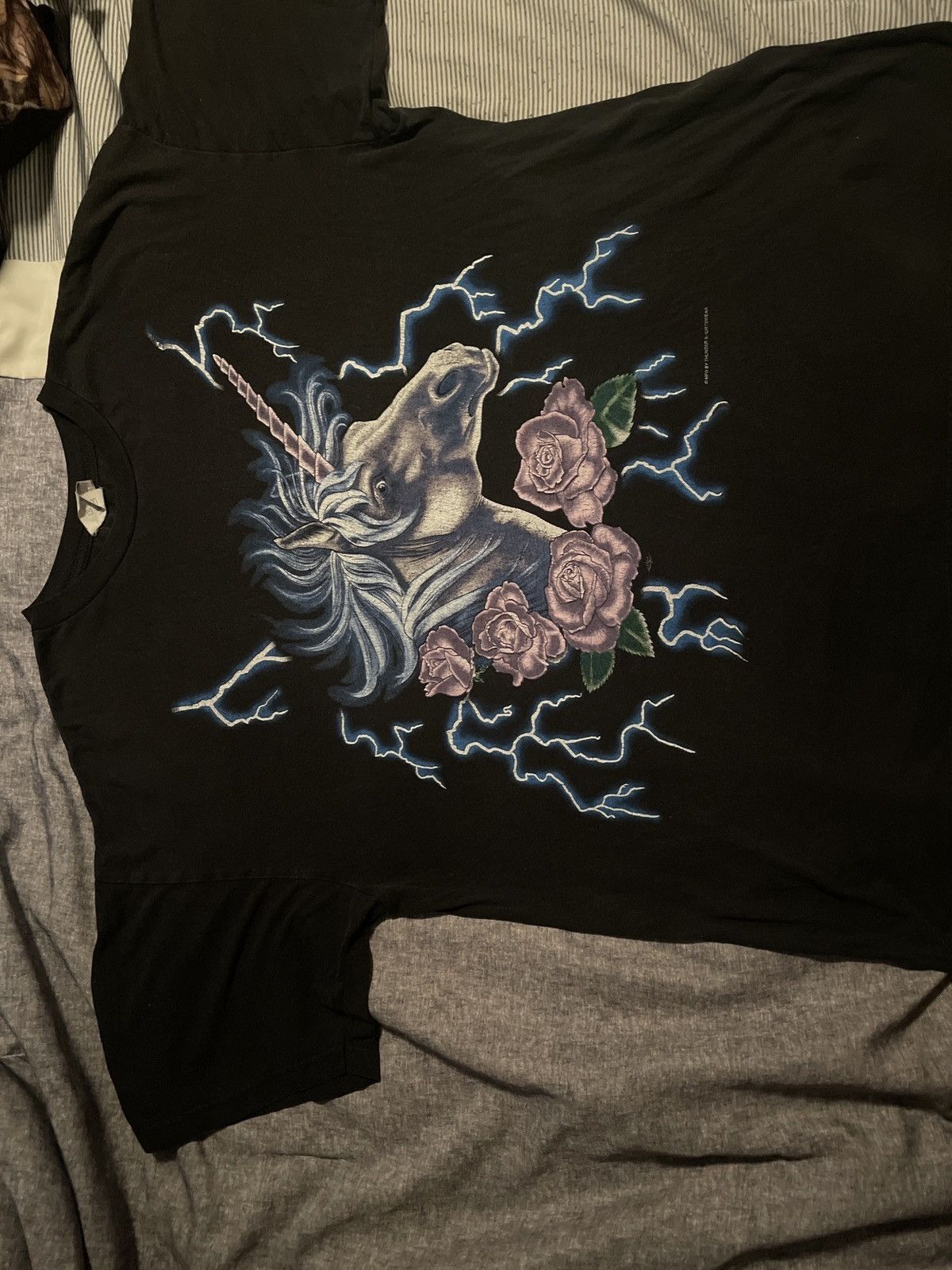 Vintage Thunder Unicorn Tee Size US M / EU 48-50 / 2 - 2 Thumbnail