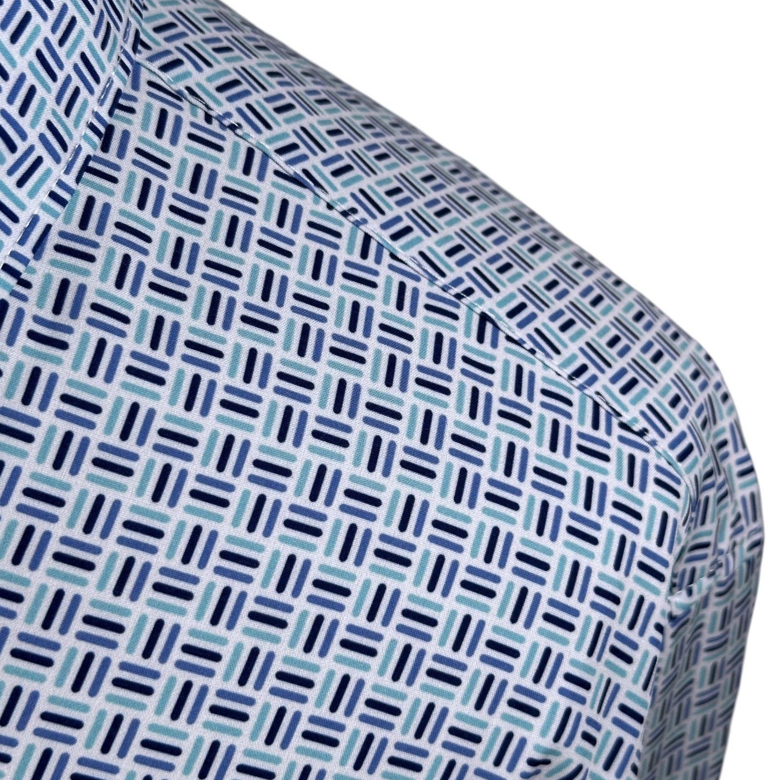 Other Con.Struct Shirt Men’s 2XL Blue White 4-Way Stretch Slim Fit Size US XXL / EU 58 / 5 - 5 Thumbnail