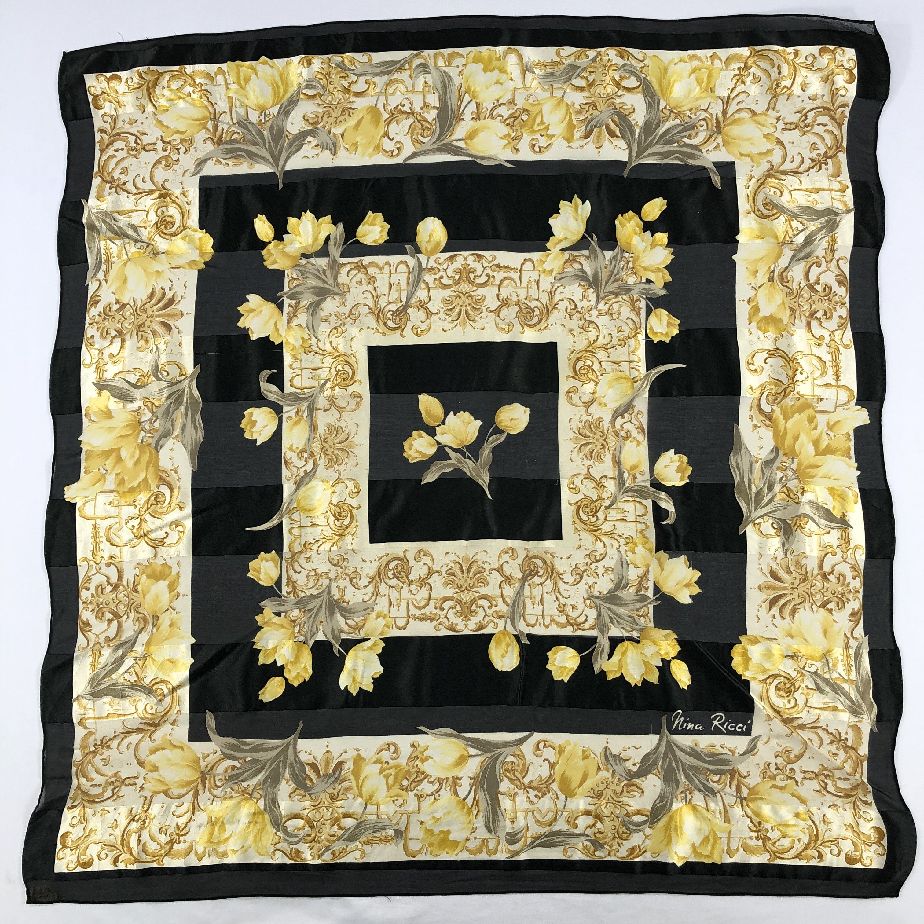 Nina Ricci Vintage Nina Ricci Silk Scarf Size ONE SIZE - 2 Thumbnail