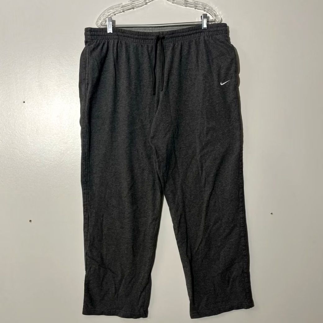 Nike Nike Sweatpants Pants Men XXL Gray Wide Fleece Athletic Active Inseam 30 Big & Tall Relaxed Fit Comfort Casual Size US 39 - 2 Thumbnail
