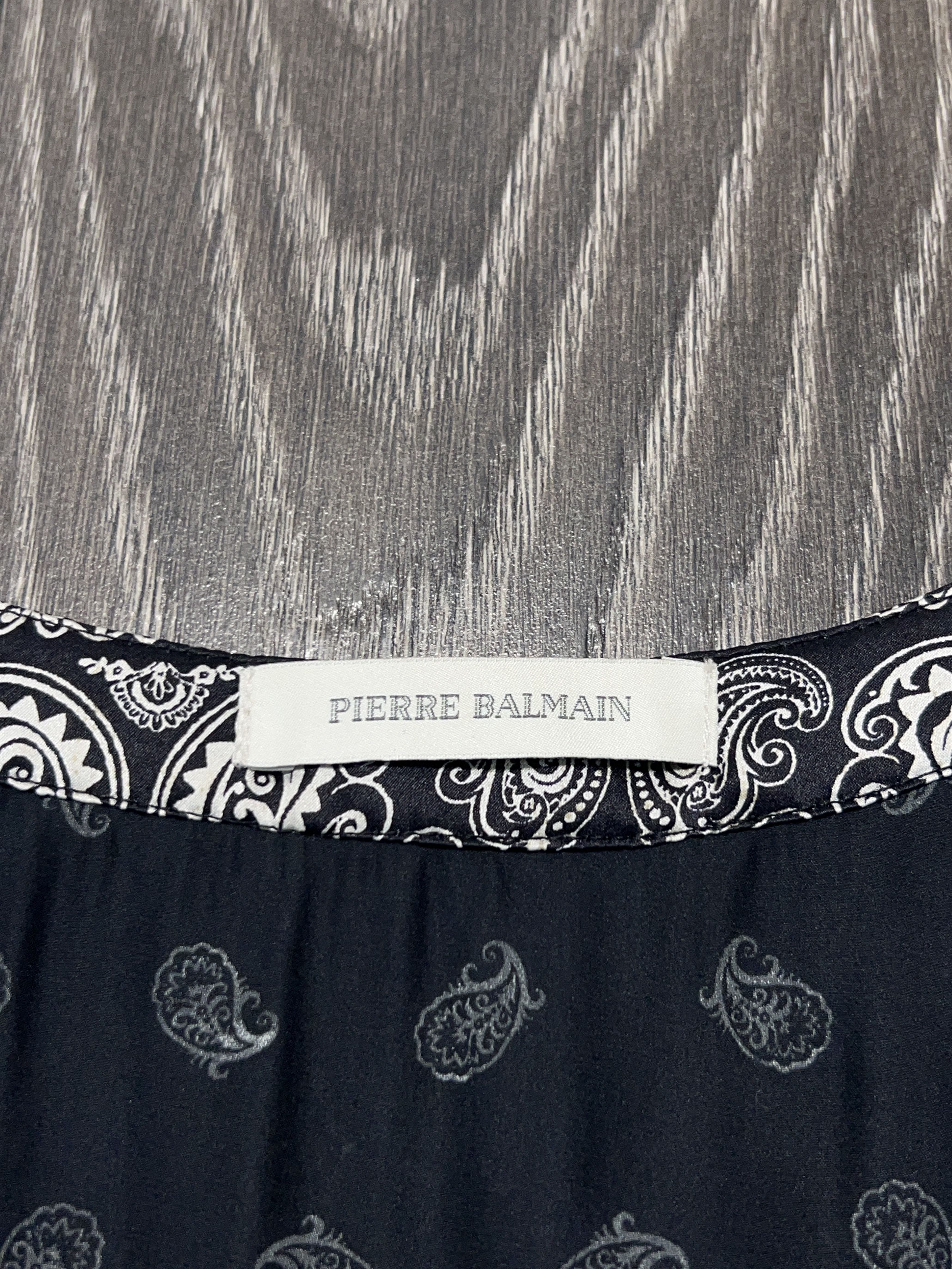 Balmain Paisley Monogram Dress Maxi Silk Sleeveless Size 30 / 44 Size M / US 6-8 / IT 42-44 - 7 Thumbnail