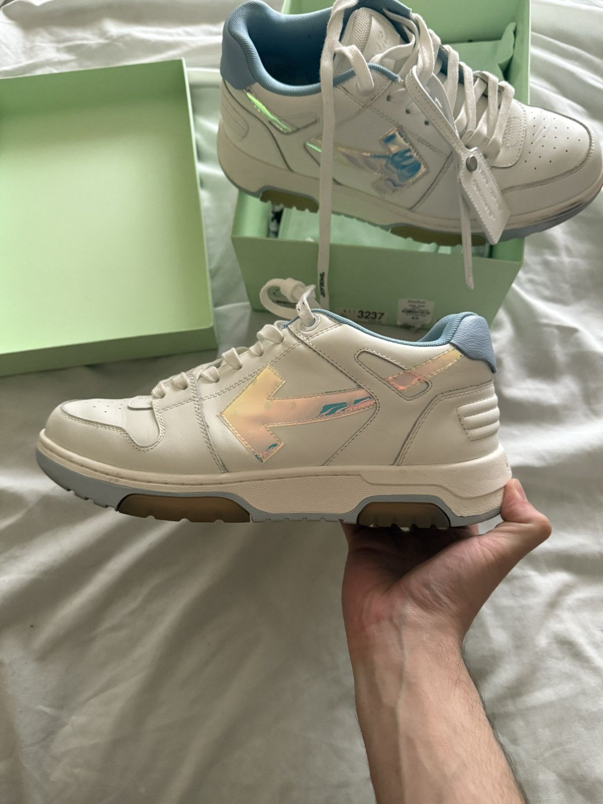 Off-White Off White Out of Office Iridescent Blue Size US 10 / EU 43 - 8 Thumbnail