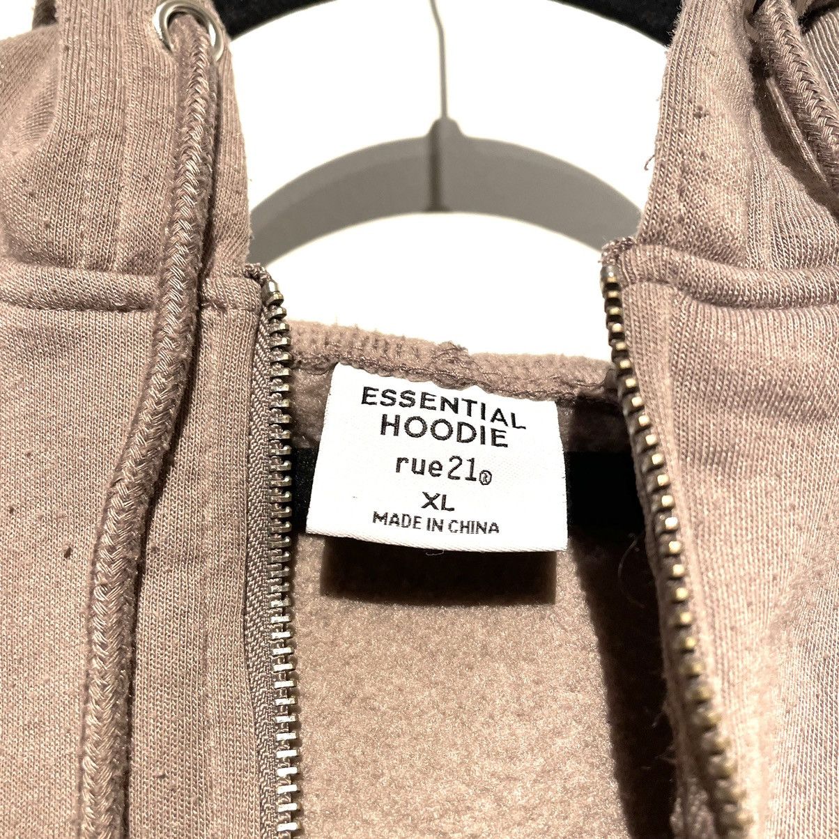 Essentials × rue21 Rue21 Brown Cropped Essential Hoodie Size XL / US 12-14 / IT 48-50 - 3 Thumbnail