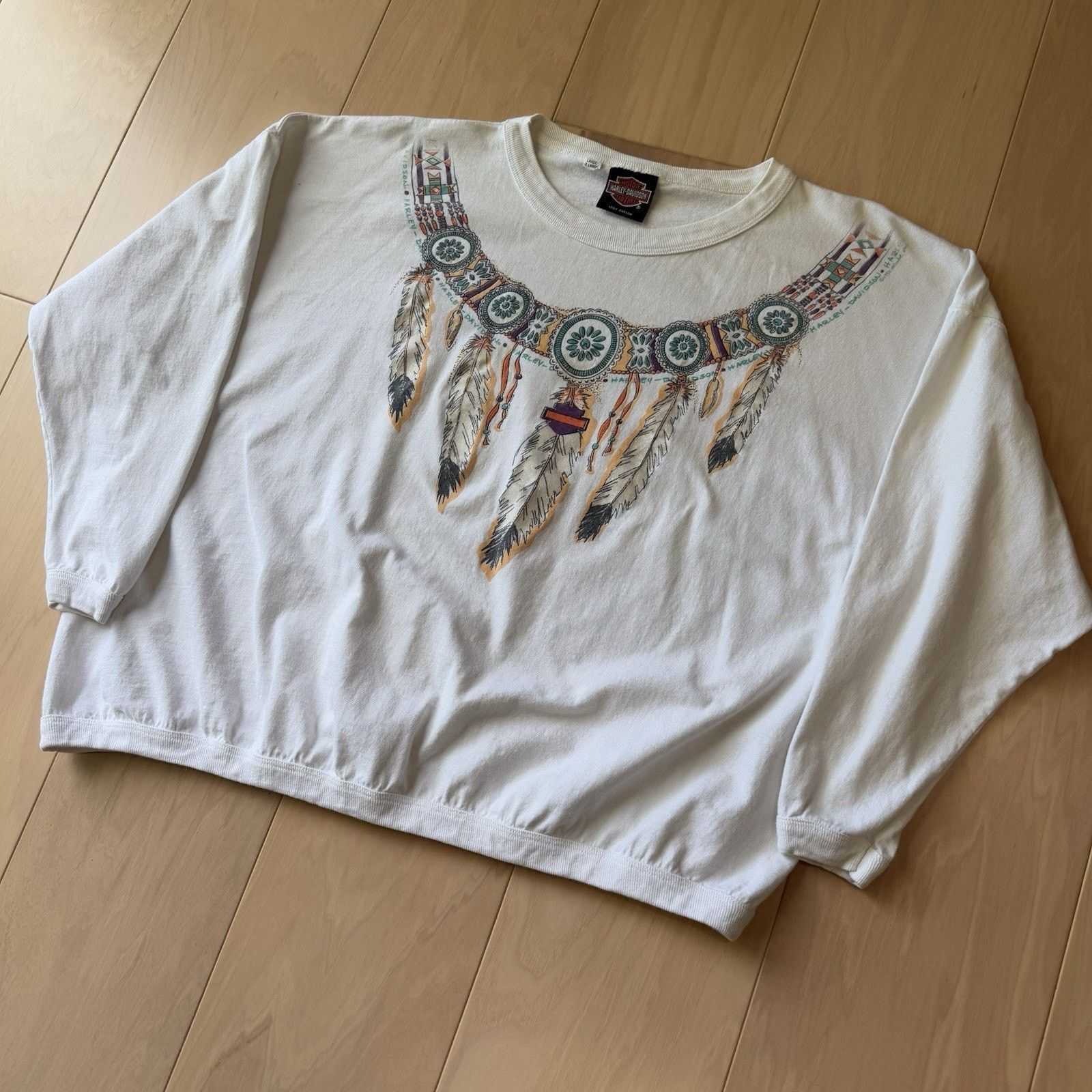 Harley Davidson Vintage Harley Davidson Shirt L/XL White Long Sleeve 90s Size US L / EU 52-54 / 3 - 8 Thumbnail