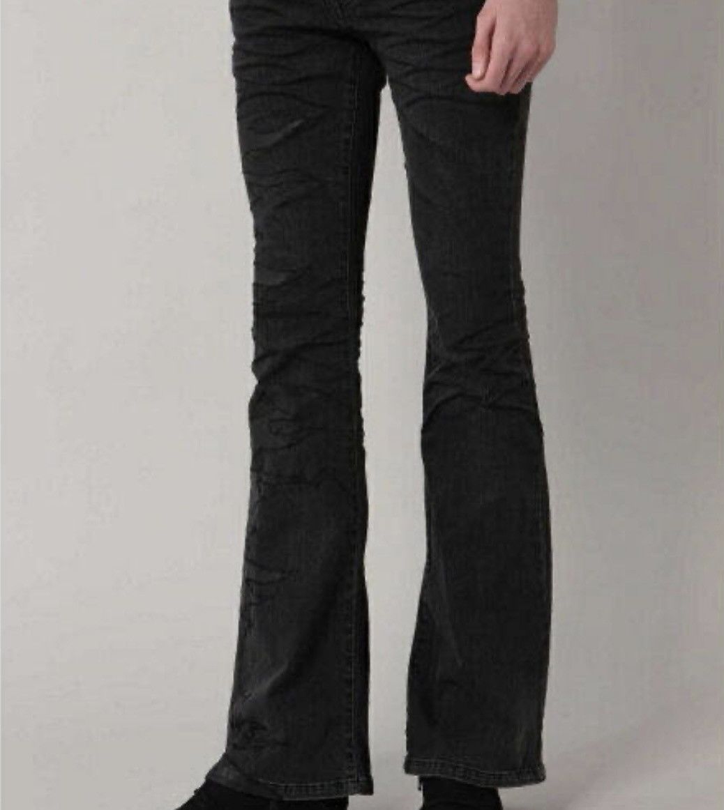 Tornado Mart Tornado Mart Fire Stitch Flare Jeans Size US 33 - 9 Thumbnail