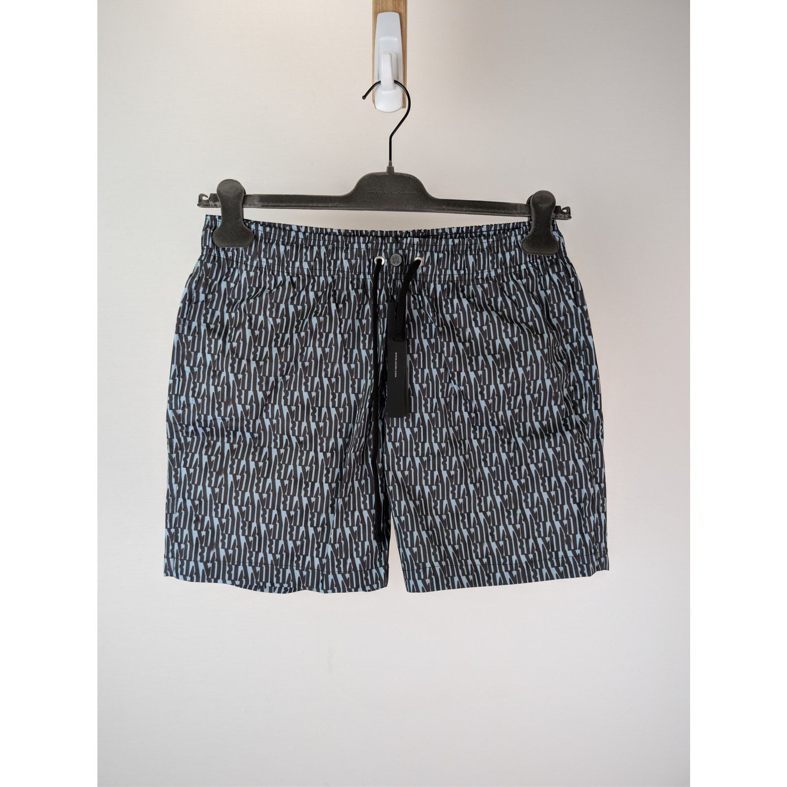 Amiri o1rshd1 Allover Amiri Swim Trunk Short in Dusty Blue Size US 30 / EU 46 - 2 Thumbnail