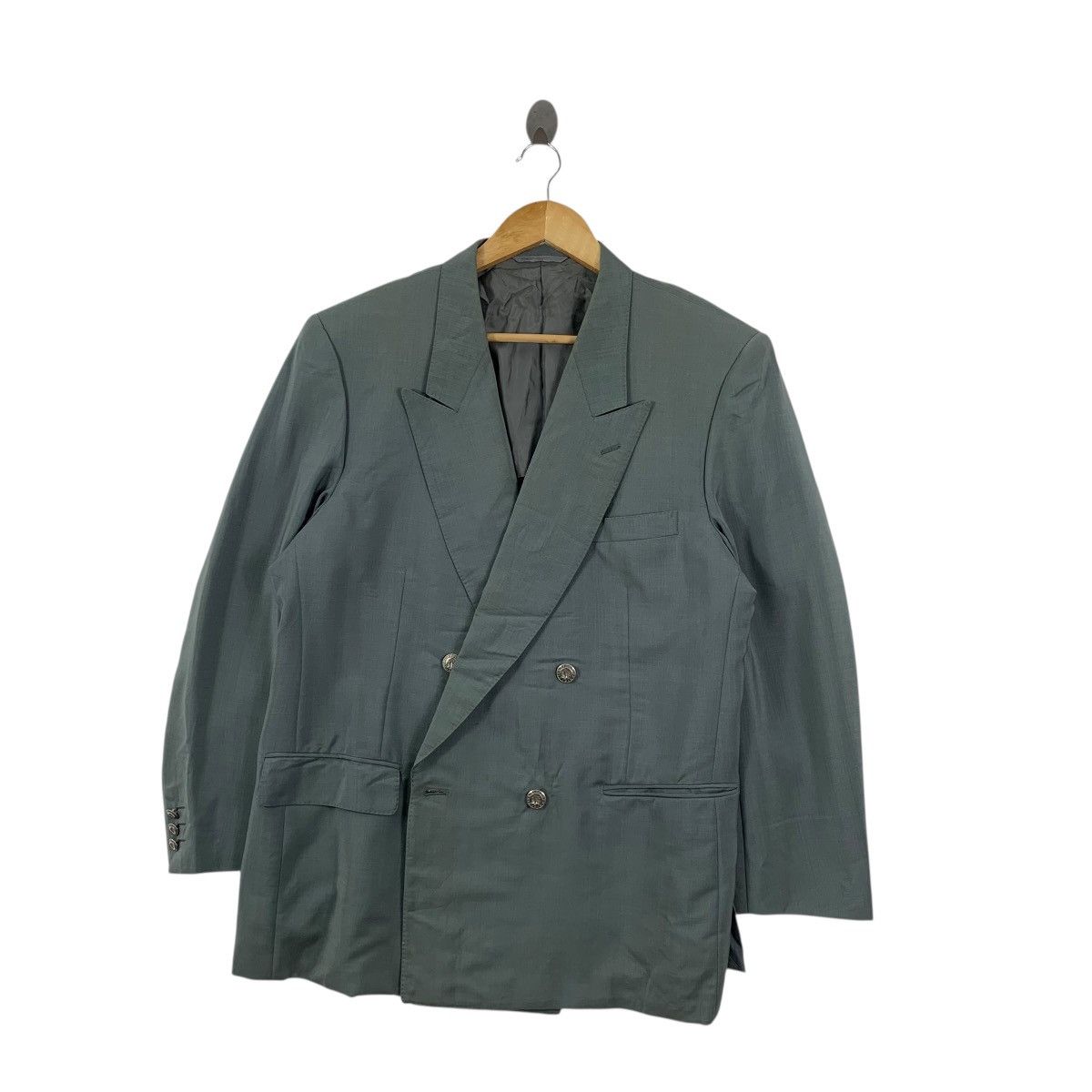 Vintage Vintage NINA RICCI MONSIEUR Collection Double Breasted Coat Size US XXL / EU 58 / 5 - 3 Thumbnail