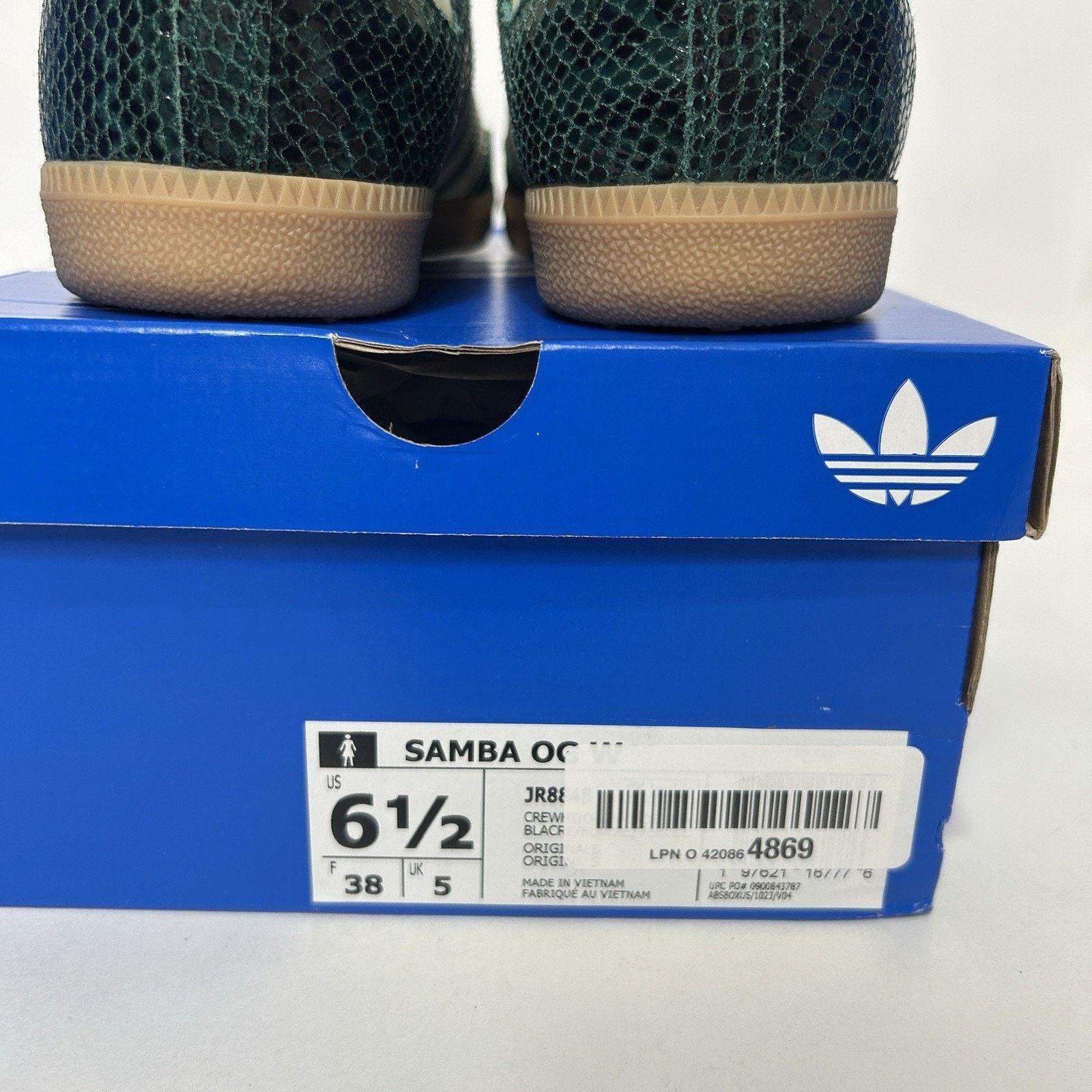Adidas adidas Samba OG Snakeskin Pack - “Collegiate Green” JR8848 Size US 6.5 / IT 36.5 - 5 Thumbnail
