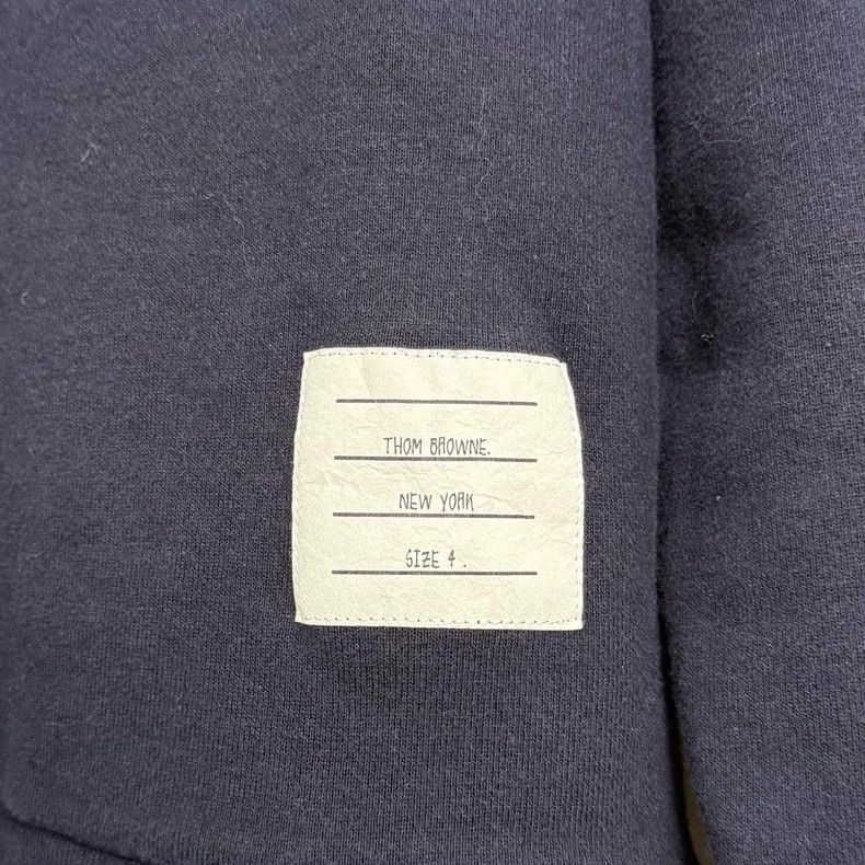 Thom Browne Thom Browne Dark blue four-striped sweatshirt 2503-Nextarr Size US XL / EU 56 / 4 - 5 Thumbnail