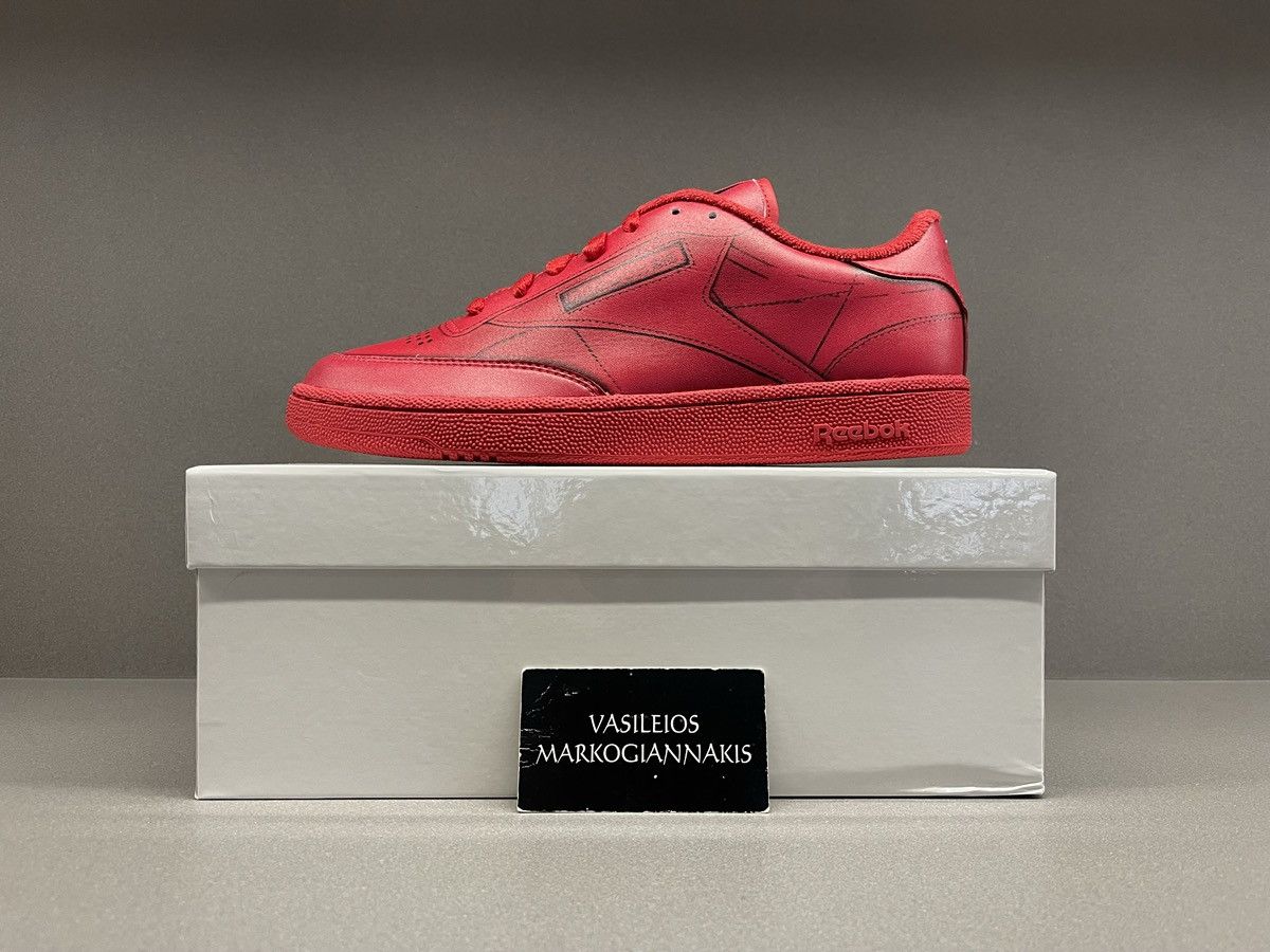 Maison Margiela × Reebok Reebok Club C TL Maison Margiela Vector Red Size US 9 / EU 42 - 1 Thumbnail