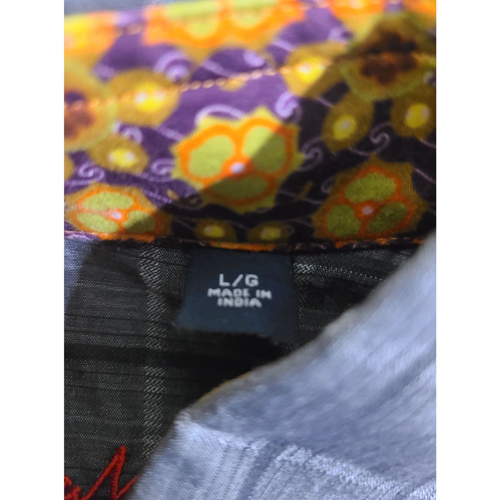 Robert Graham Robert Graham Men's Long Sleeve Shirt Gray Square Pattern Button-Up Collared Embroidered Graphic Print Size L Size US L / EU 52-54 / 3 - 6 Thumbnail
