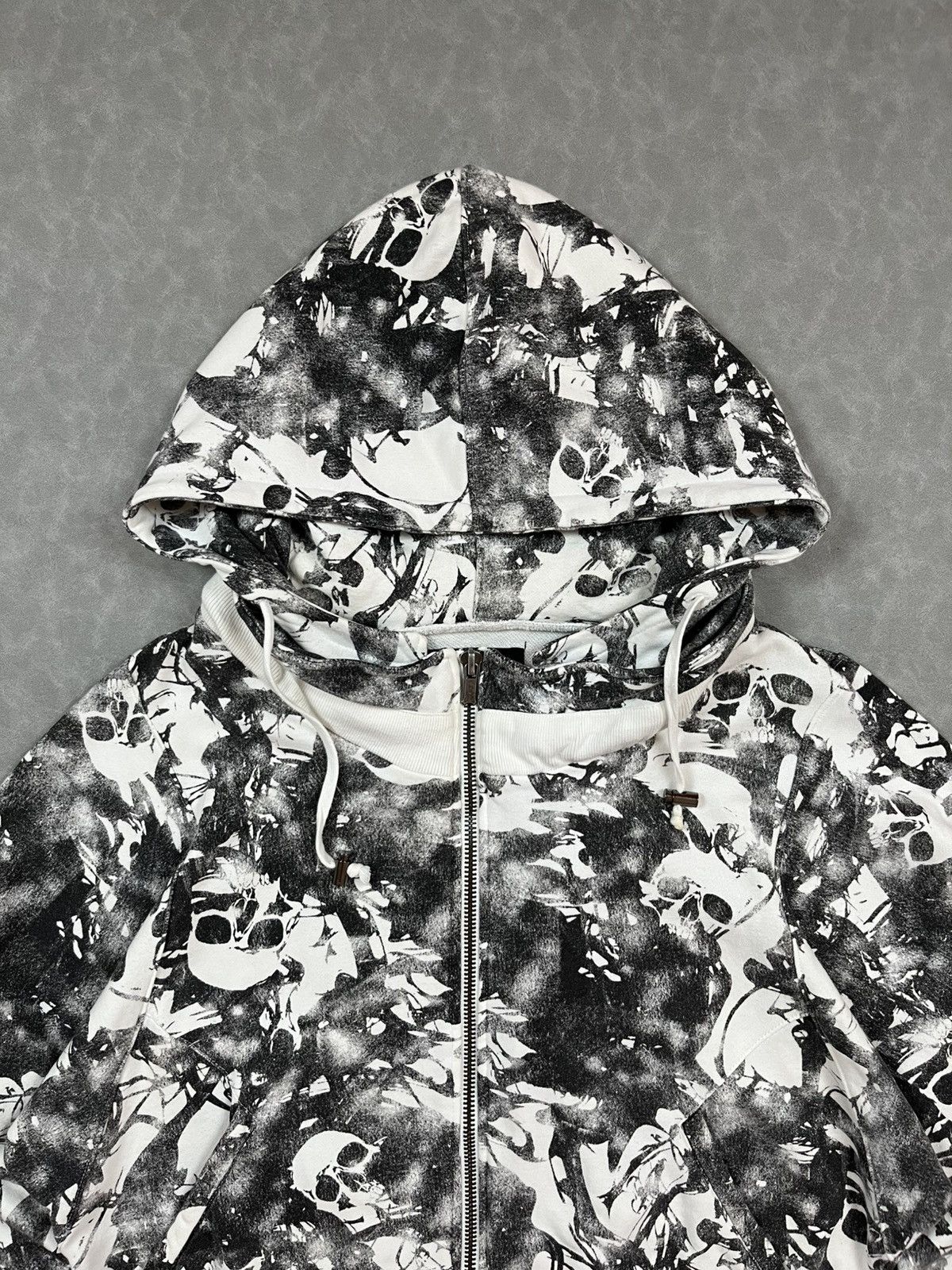 Japanese Brand Heaven and earth skull zip hoodie Size US M / EU 48-50 / 2 - 4 Thumbnail